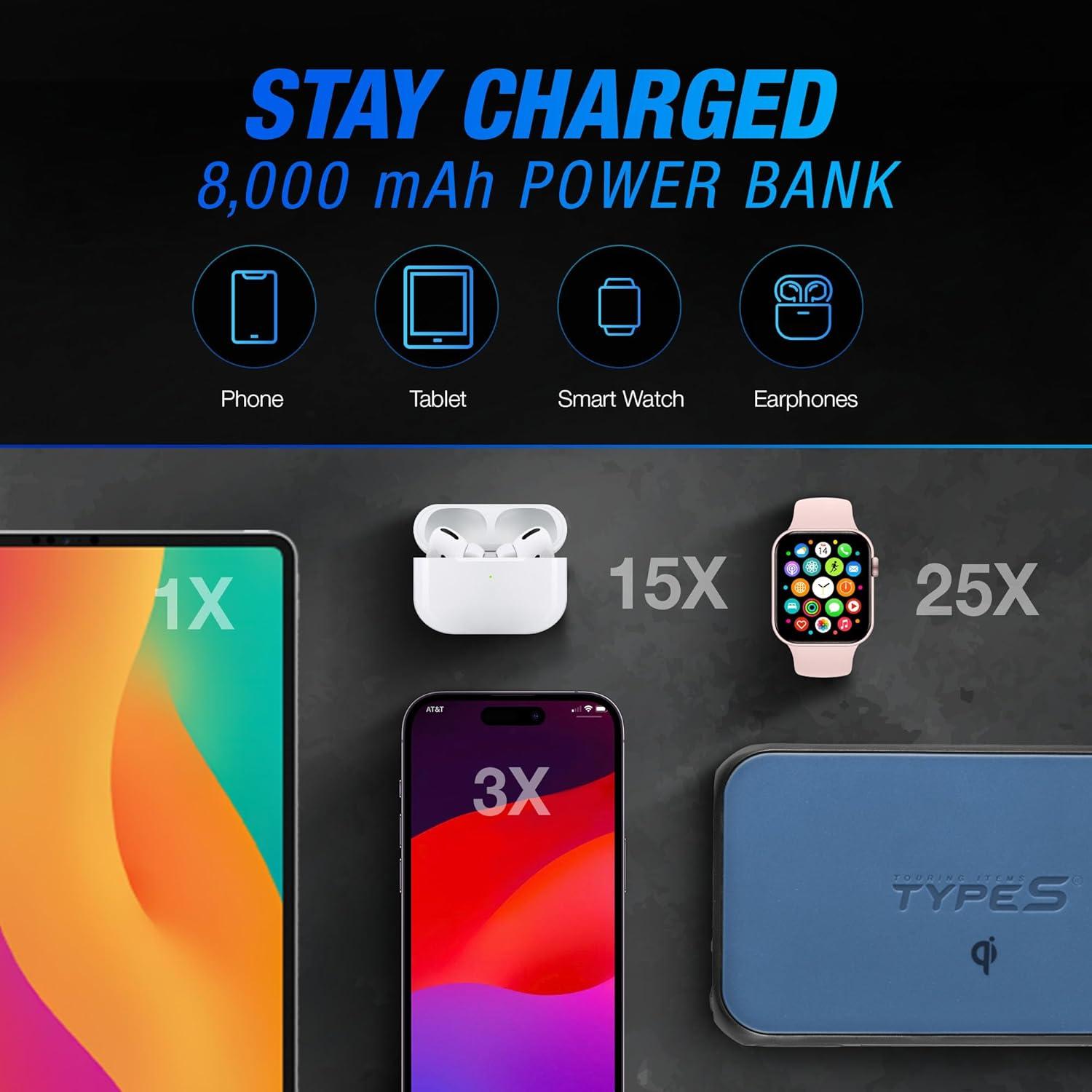 Arrancador de Batería TYPE S 1000A 12V 8000mAh Inalámbrico