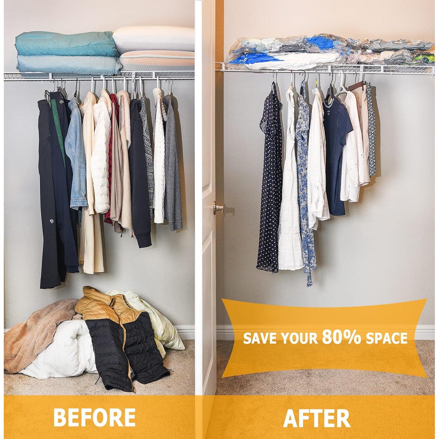 Bolsas de Almacenamiento al Vacío MEIQIHOME 10 Pequeñas 61x41cm