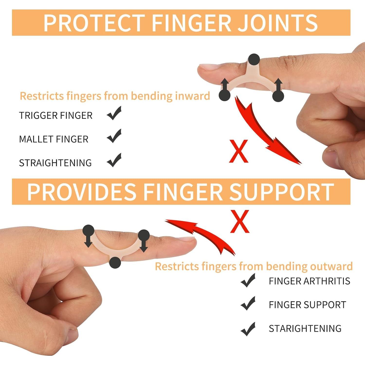 Férulas Ovaladas para Dedos CAGSIG - 5 Tamaños para Artritis