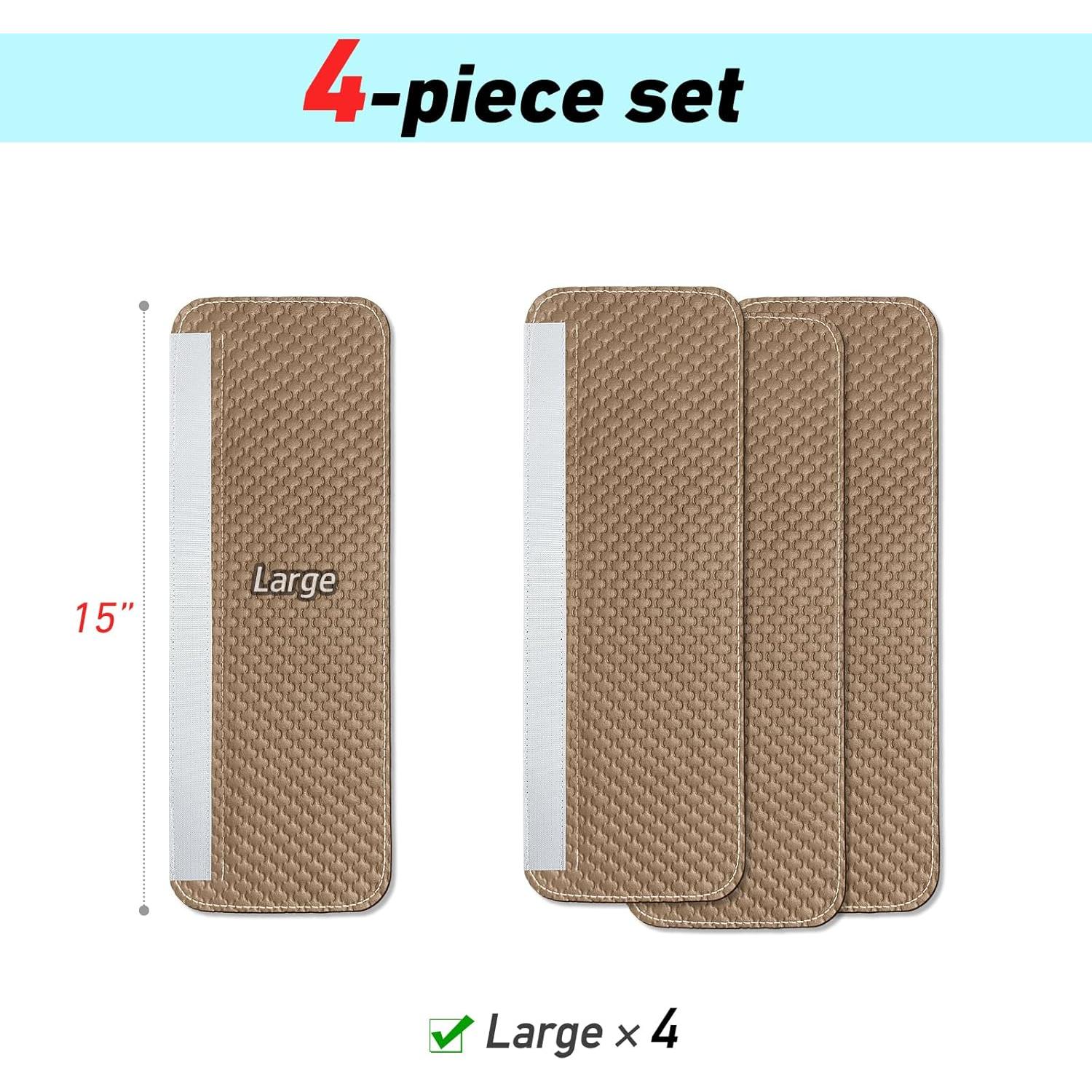 Refrigerator Door Handle Covers, Set of 4, Performance Appliance Handle Covers, Non-Slip Fridge Door Handle Covers, Keep Your Kitchen Clean, Microwave Oven Dishwasher door Handle Protectors(Brown)