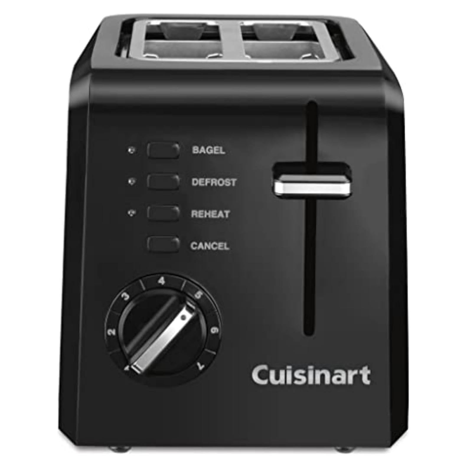 Tostadora Compacta Cuisinart CPT-122BK 2 Rebanadas Negra