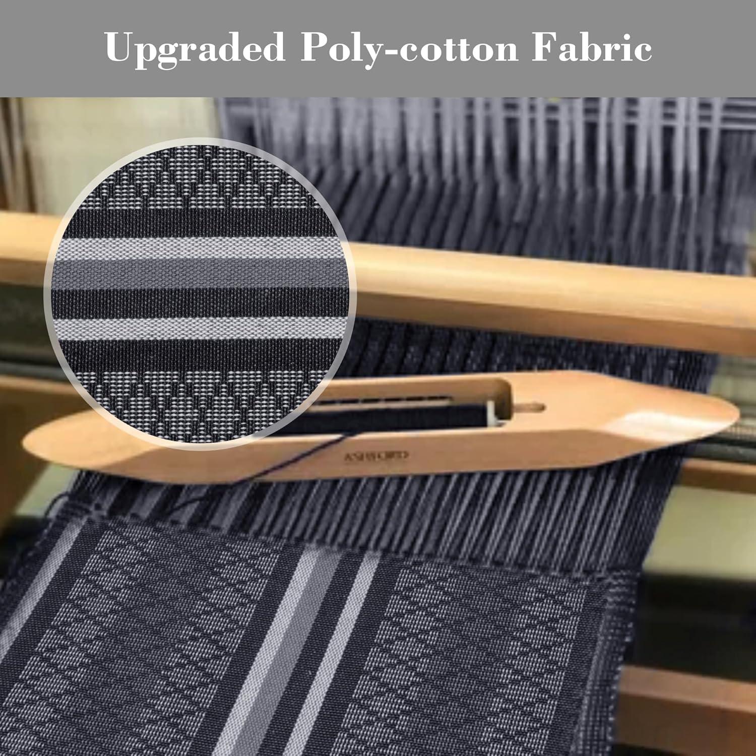 Hamaca Doble SUNCREAT con Barra Curvada, Gris Oscuro