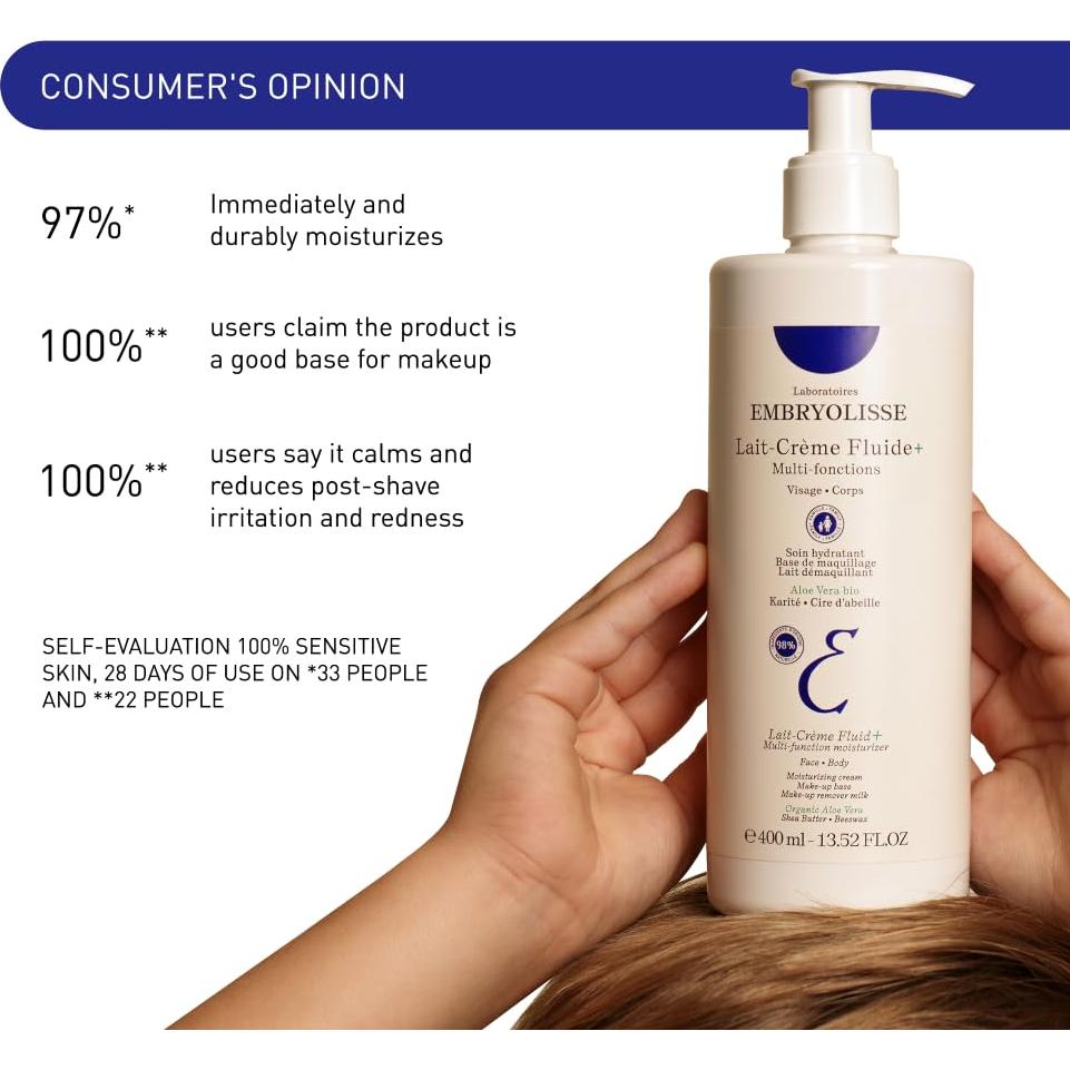 Crema Facial y Corporal Embryolisse Fluid+ 400 ml Hidratante