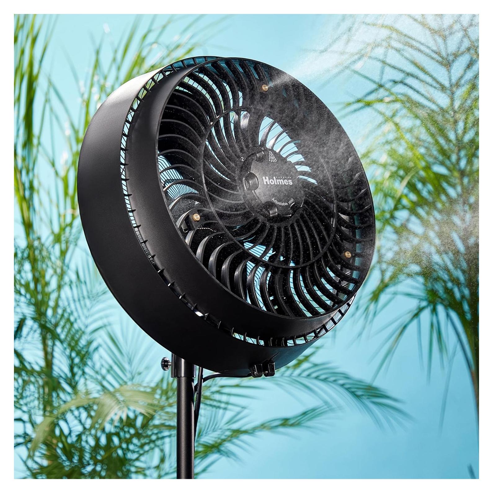 Ventilador de Pie Nebulizador HOLMES 16" Exterior Ajustable