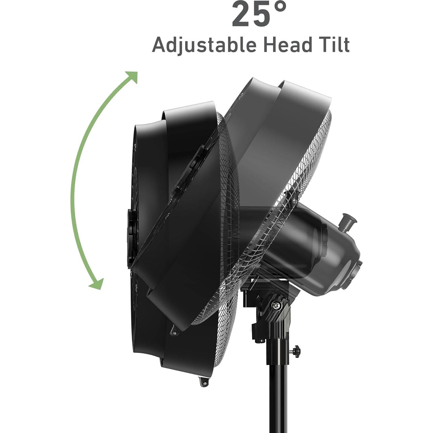 Ventilador de Pie Nebulizador HOLMES 16" Exterior Ajustable