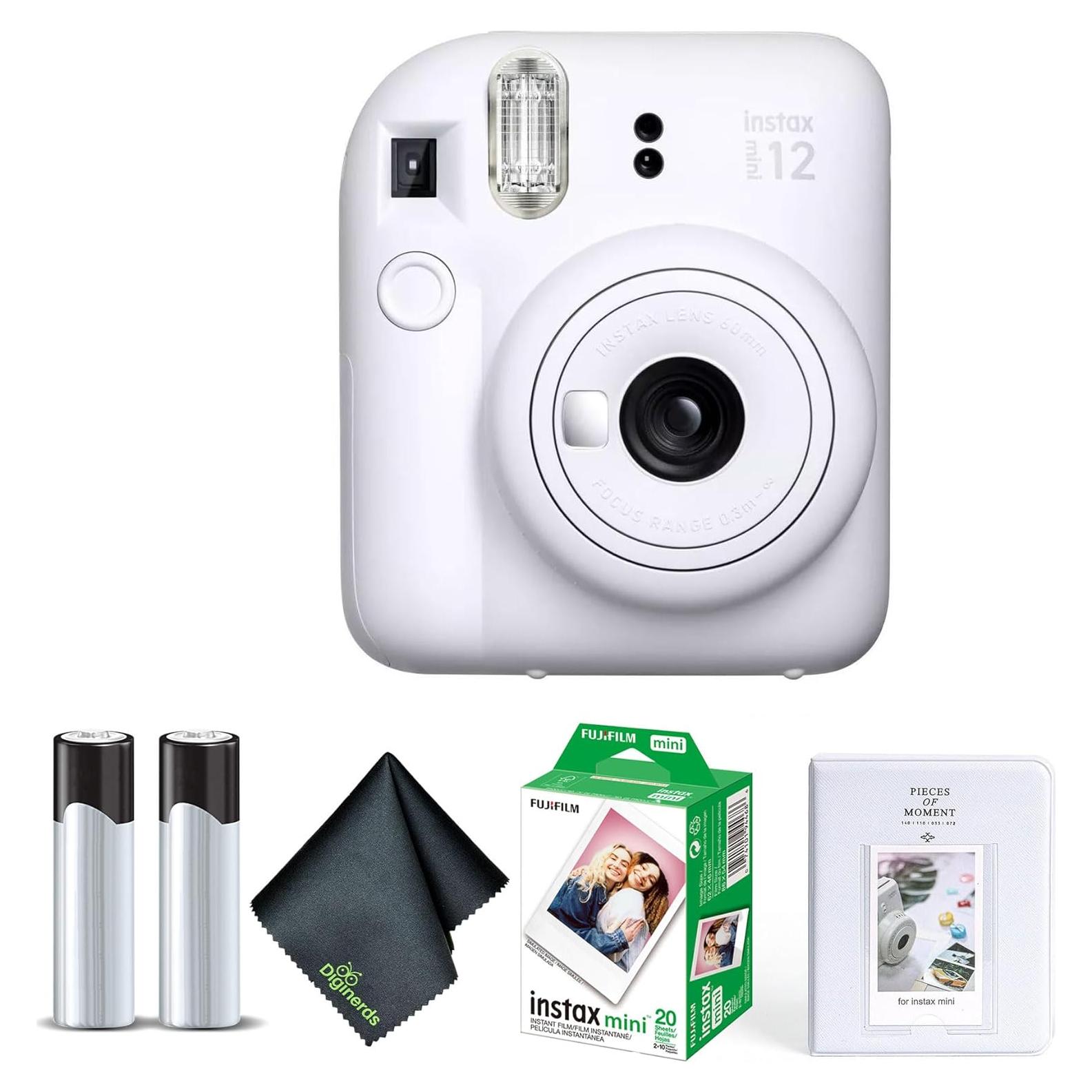 Cámara Instantánea Fujifilm Instax Mini 12 Arcilla Blanca + 20 Hojas