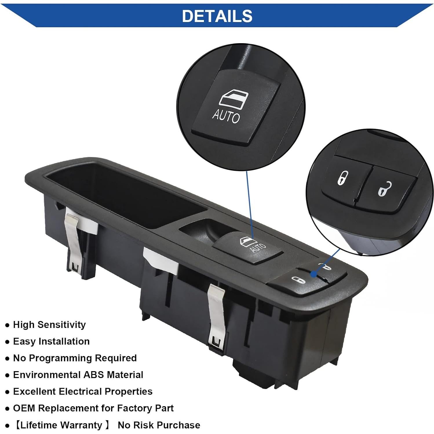 Interruptor Ventana Eléctrica Obaee AYG-00165 Compatible Ram
