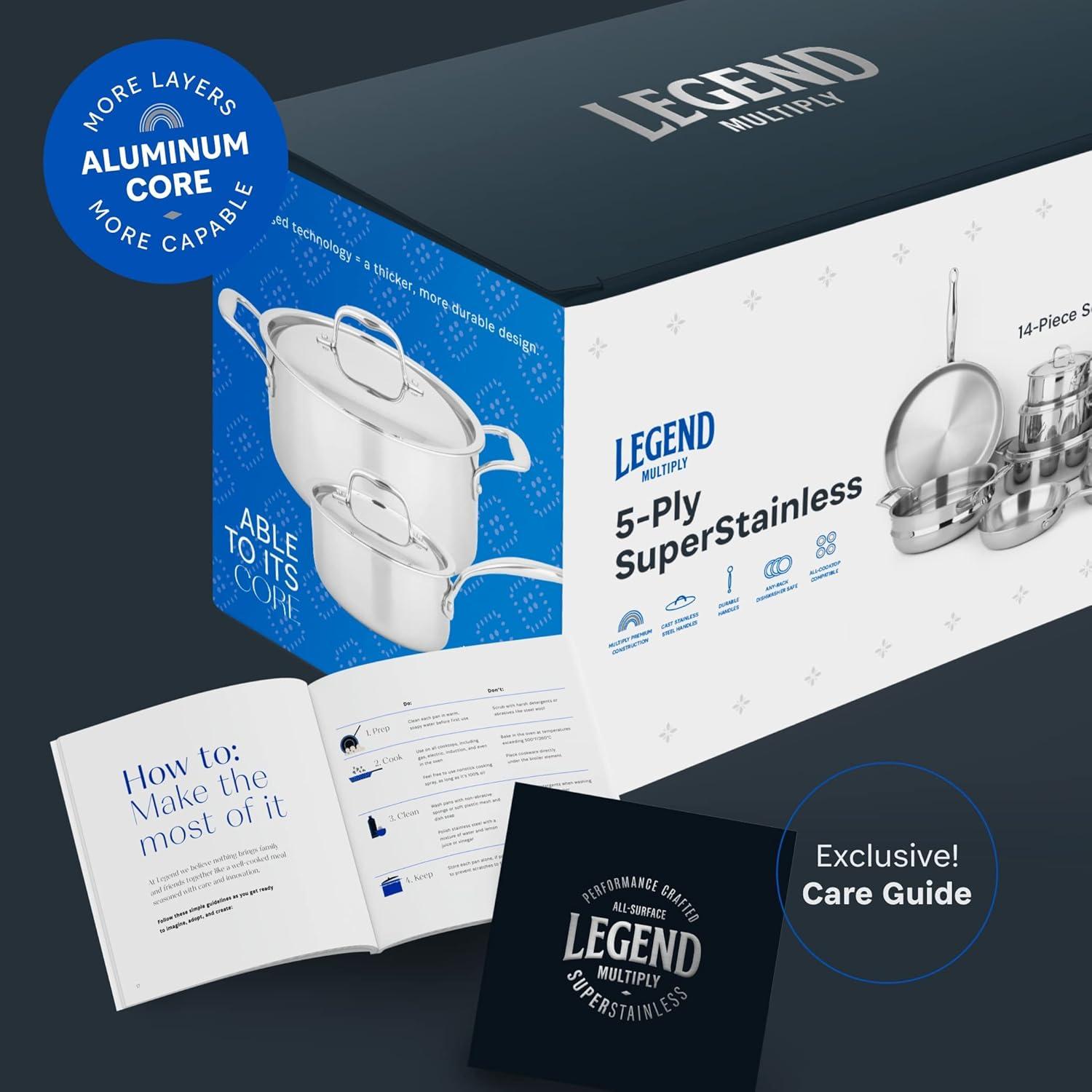 Juego de Utensilios de Cocina Legend | 14 Piezas Acero Inoxidable