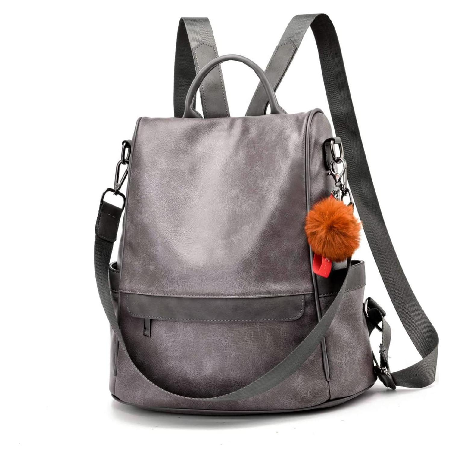 Mochila de Mujer CHERUTY Antirrobo Cuero Vegano Casual