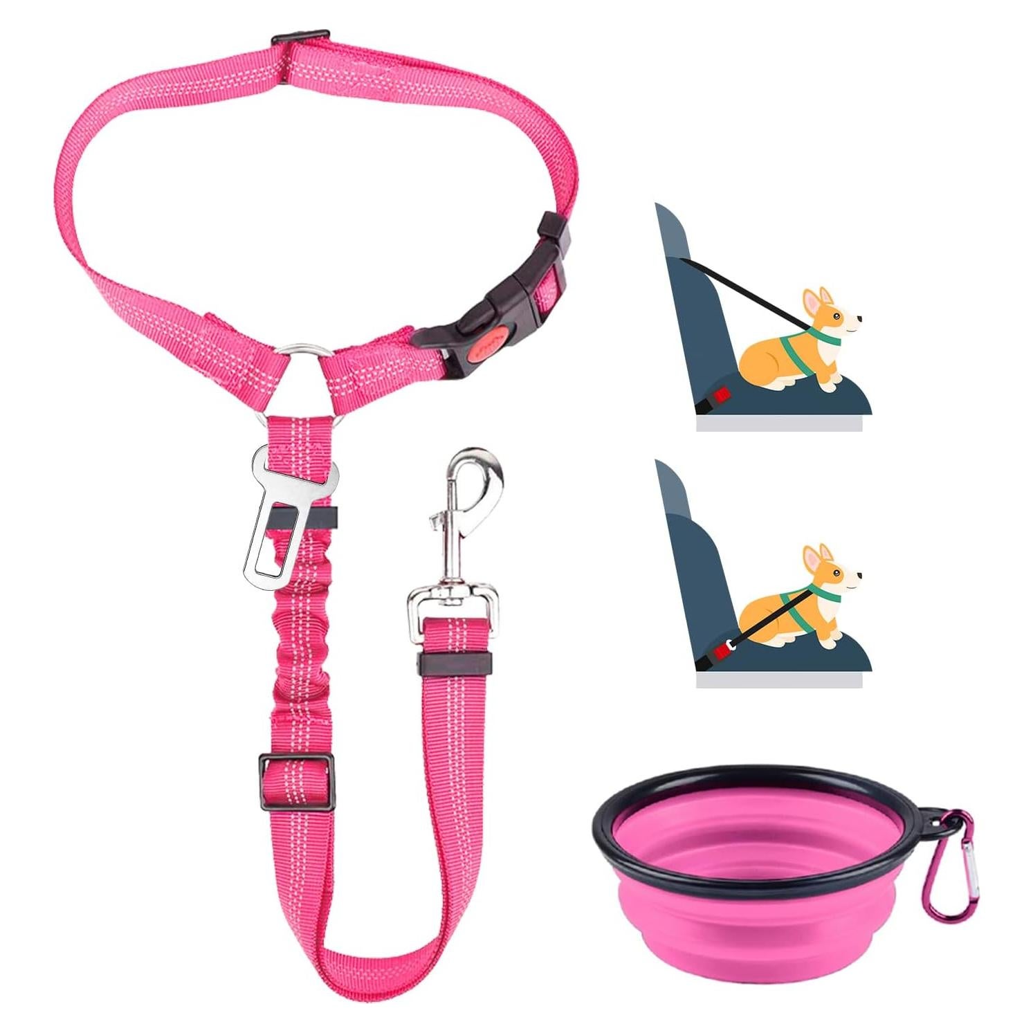 Cinturón de Seguridad para Perros Lukovee Ajustable Reflectante