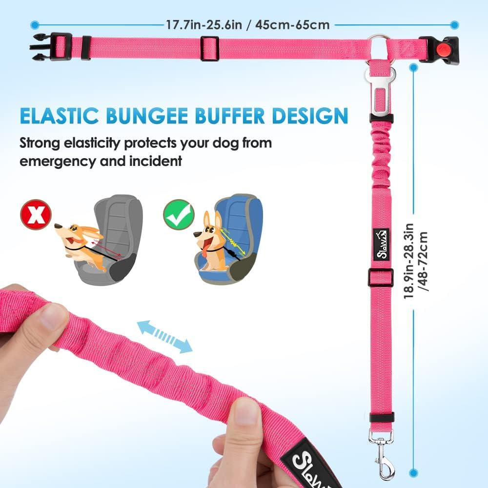 Cinturón de Seguridad para Perros Lukovee Ajustable Reflectante