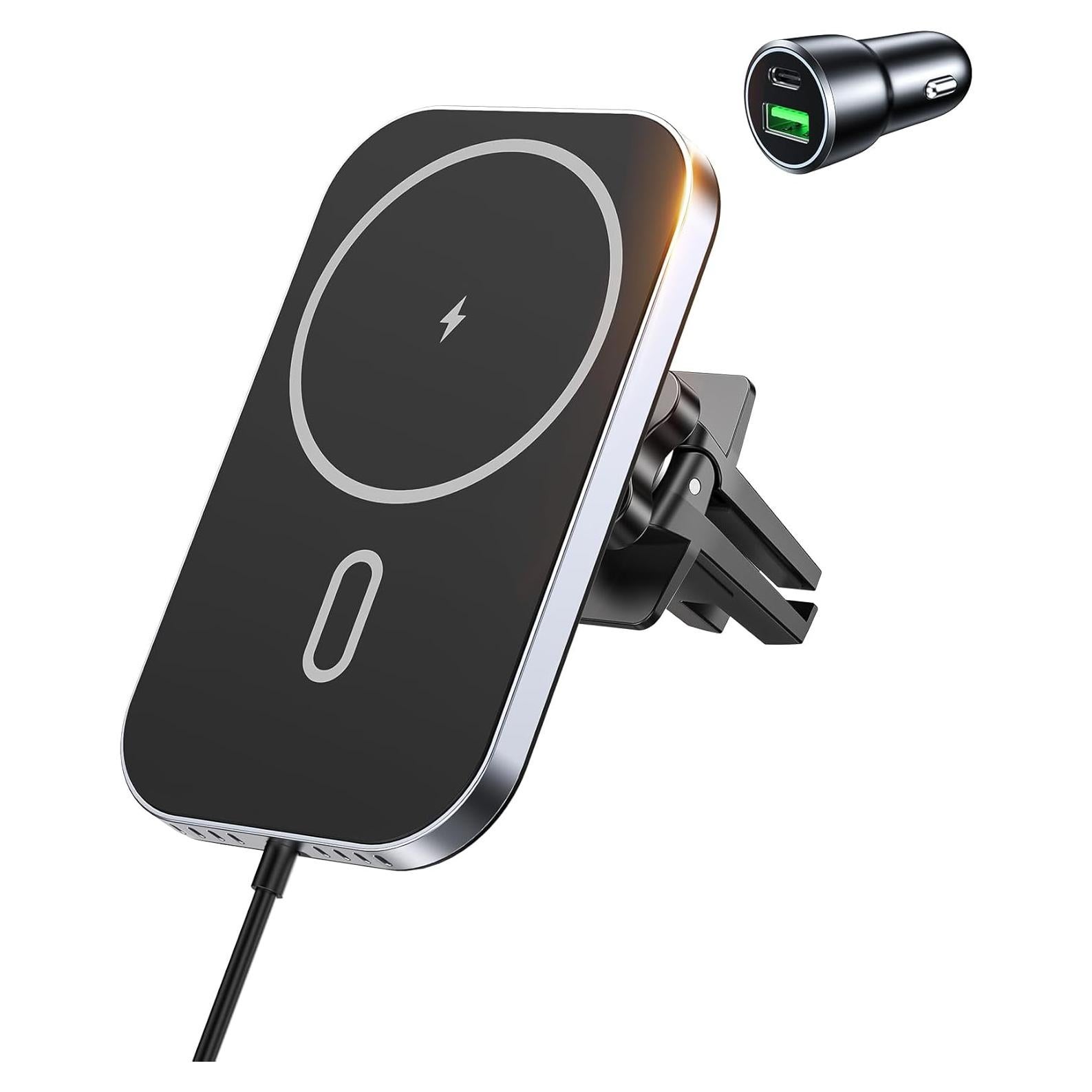 Cargador de coche MagSafe Mukiya para iPhone 12-16, 360°