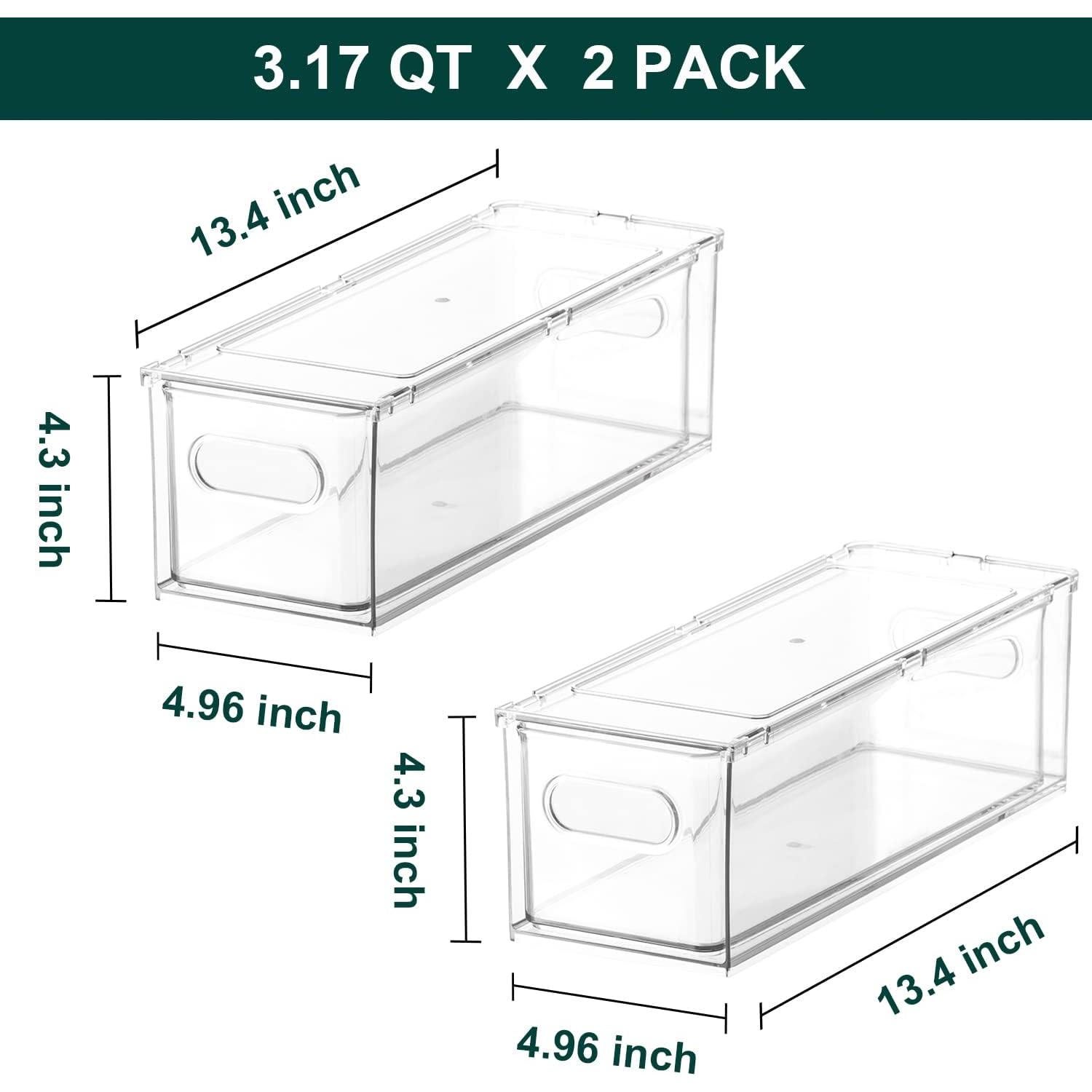 Organizador de Refrigerador LALASTAR 2 Cajones Apilables 3.17QT