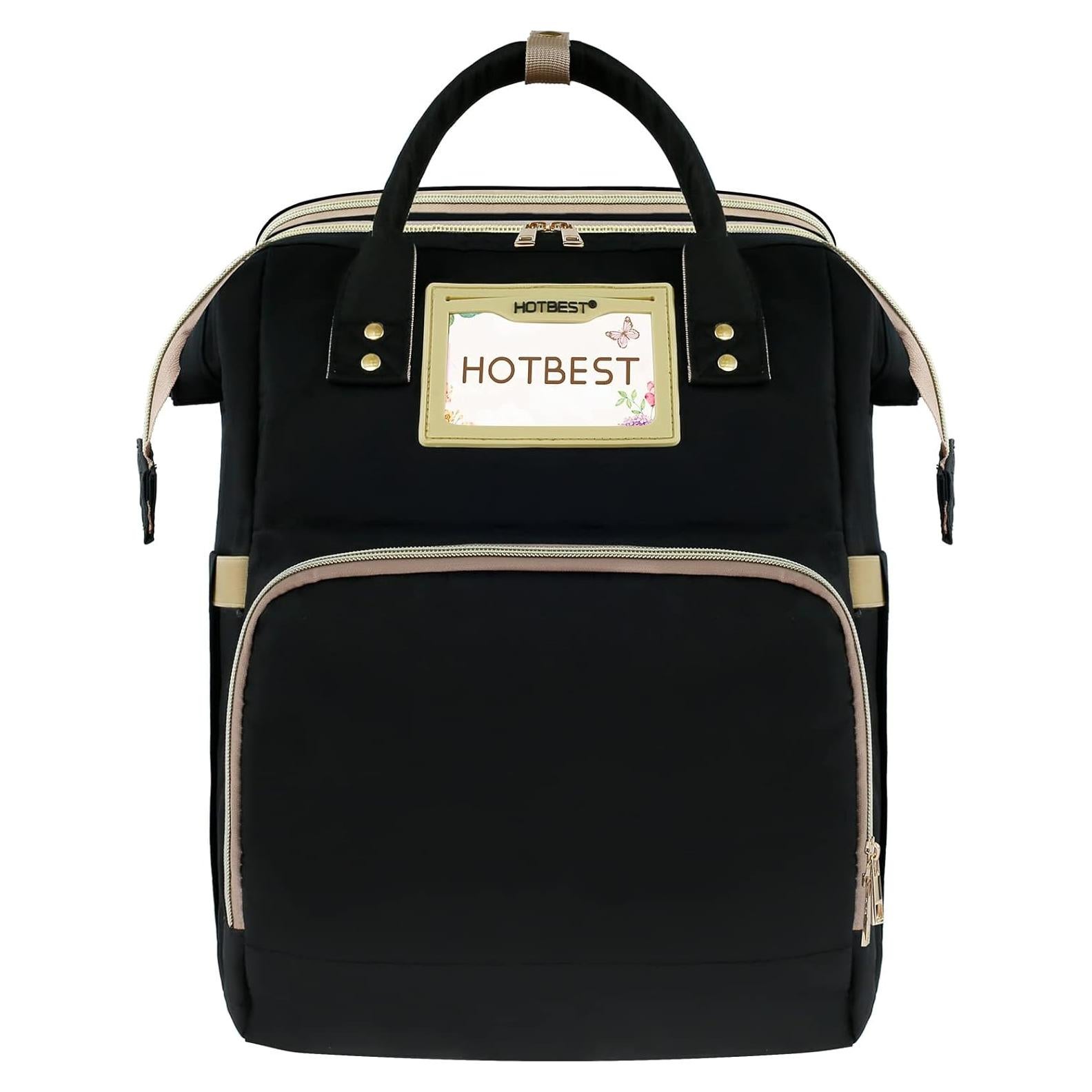 Mochila para Pañales HOTBEST 53L Impermeable Negra