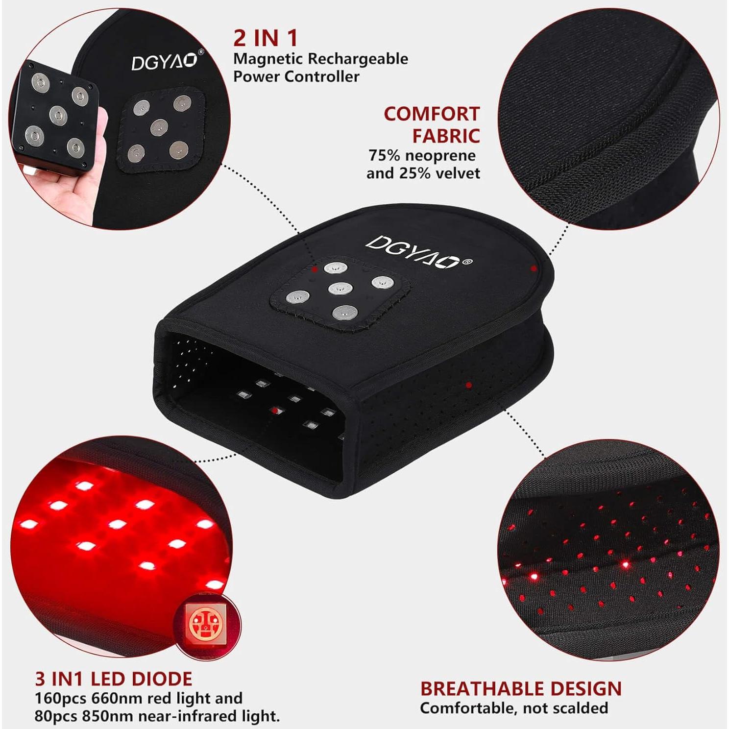 Guante de Terapia de Luz Roja D MAX Inalámbrico para Dolor