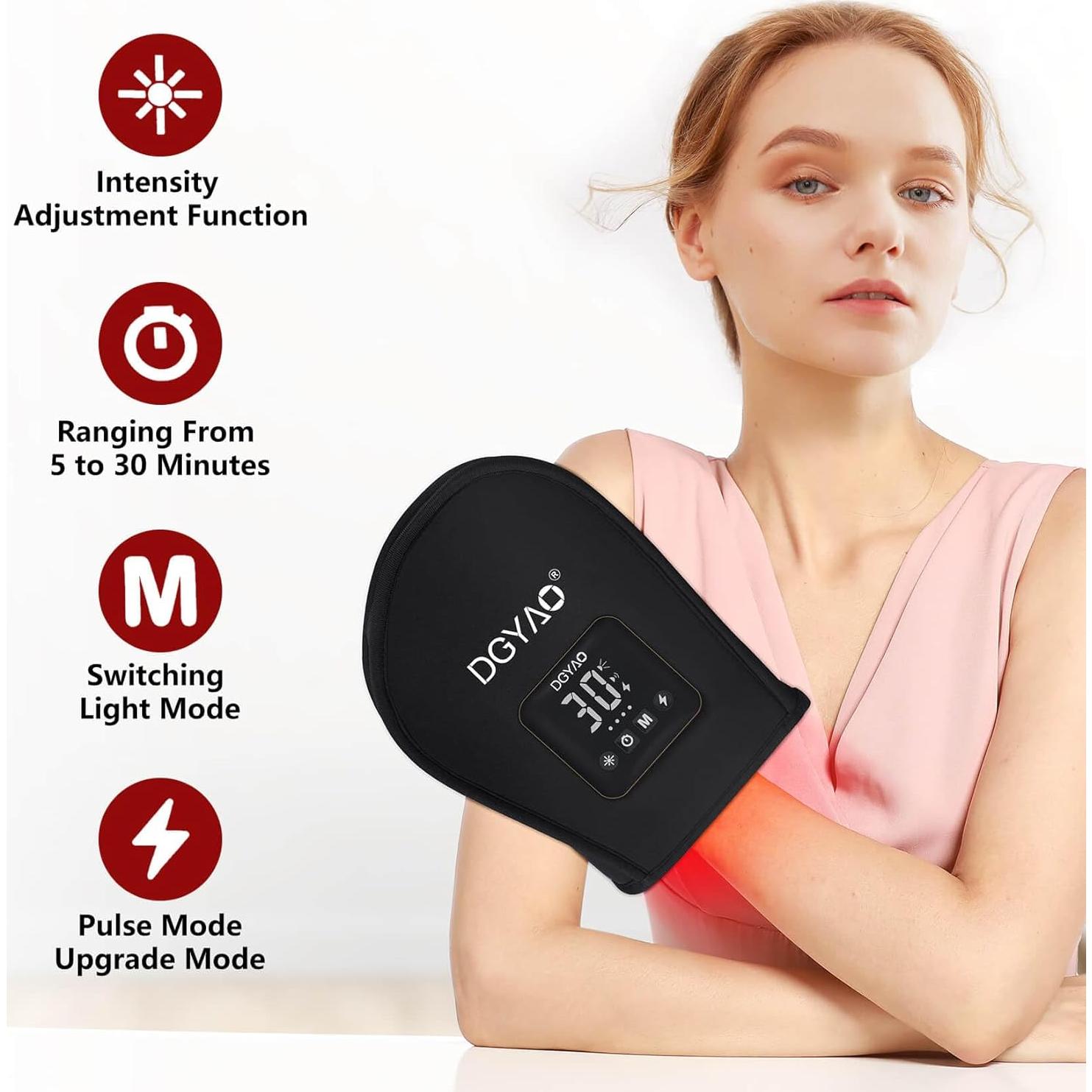 Guante de Terapia de Luz Roja D MAX Inalámbrico para Dolor