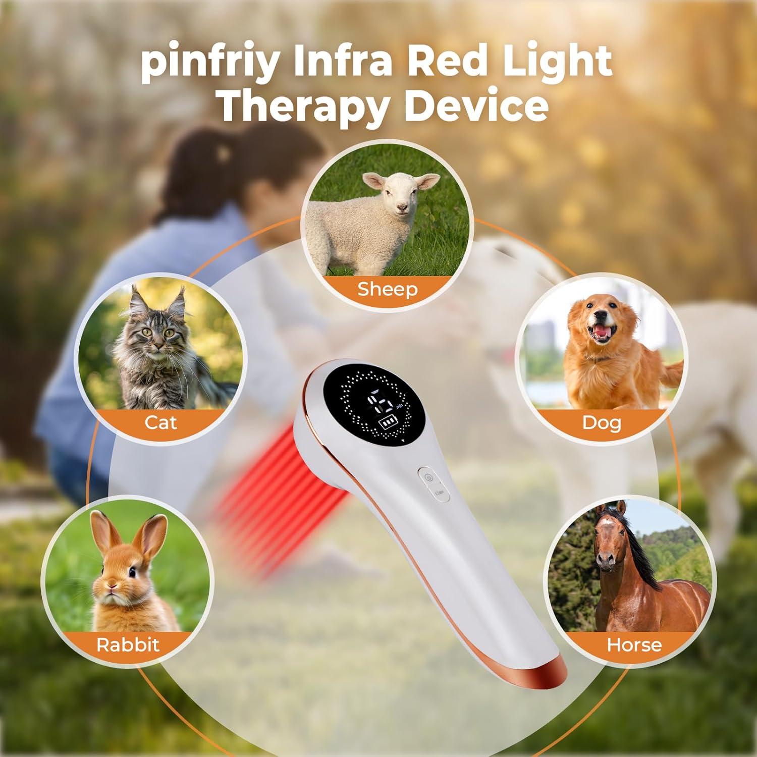 Infra Red Light Therapy Device for Muscle Joint Pain Relief, Handheld Near Infrared Light Treatment Body, Knee, Shoulder, Back, Portable Infrared Therapy at Home Dog, Cat, Horse