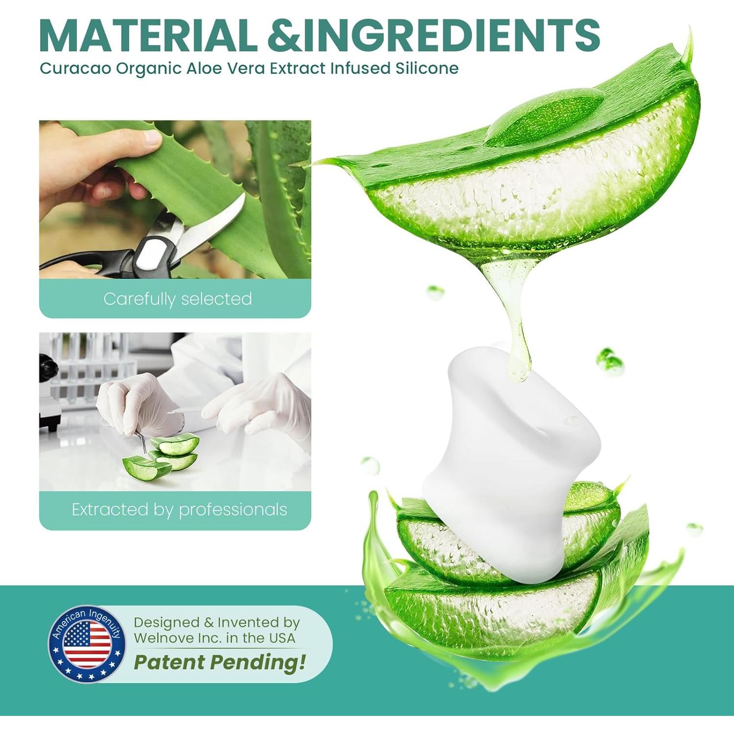 Separadores de Dedos de Gel Welnove - 12 Espaciadores XL con Aloe Vera