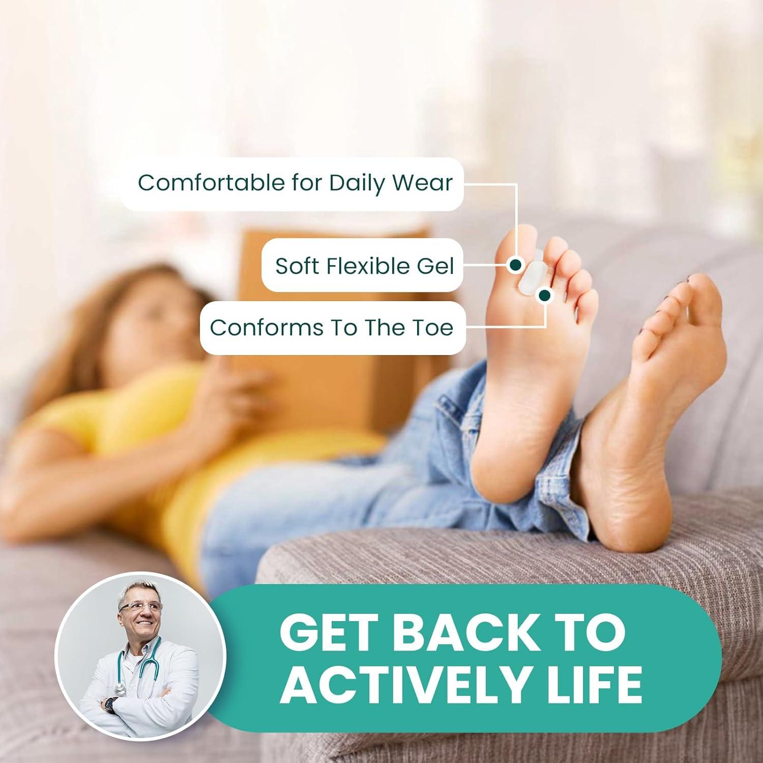 Separadores de Dedos de Gel Welnove - 12 Espaciadores XL con Aloe Vera