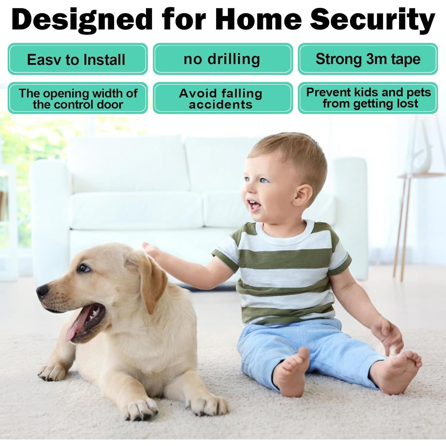 Cerradura de Puerta Corredera ZRFCXE - Paquete de 2 Seguridad