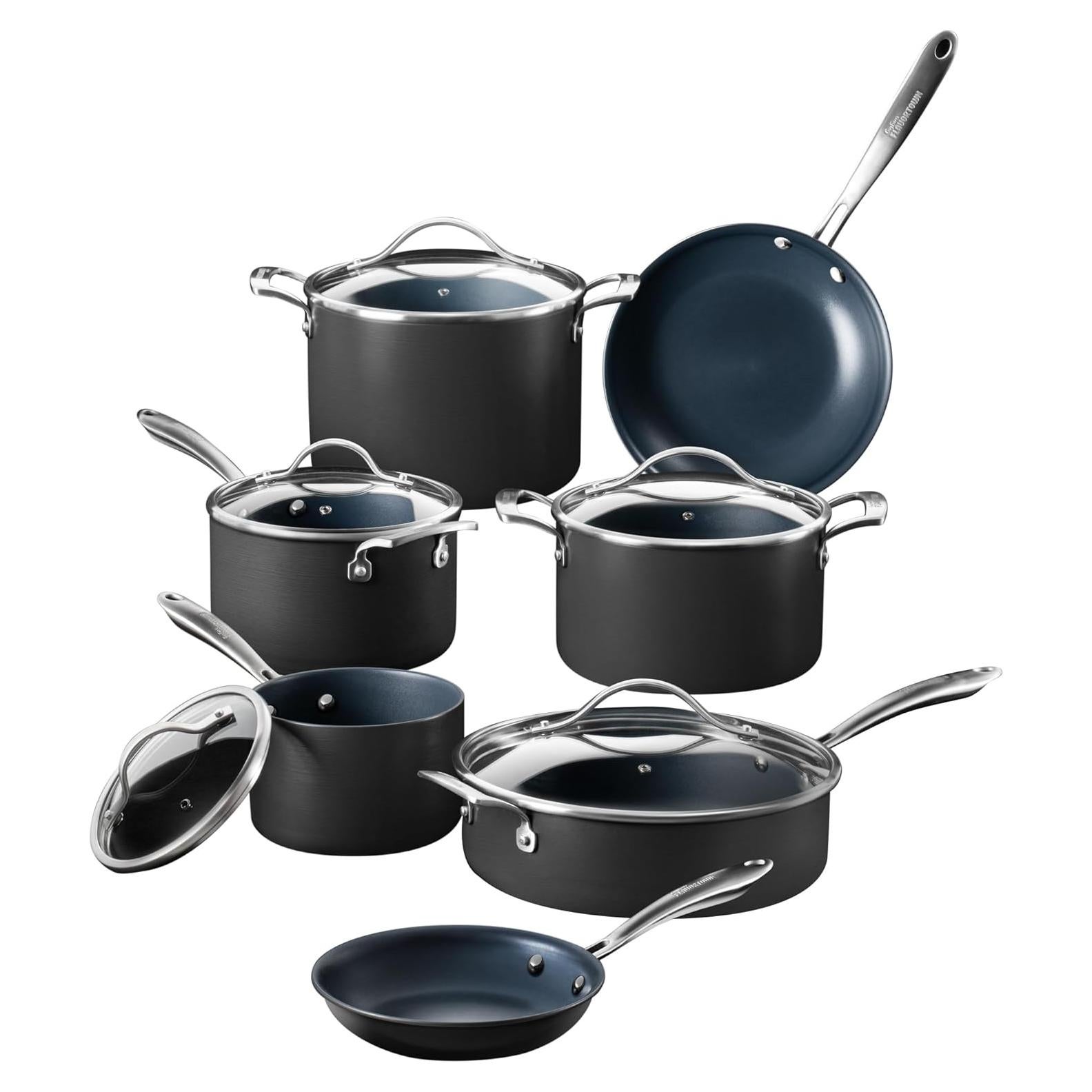 Juego de Cocina 12 Piezas Guy Fieri Titanio Antiadherente