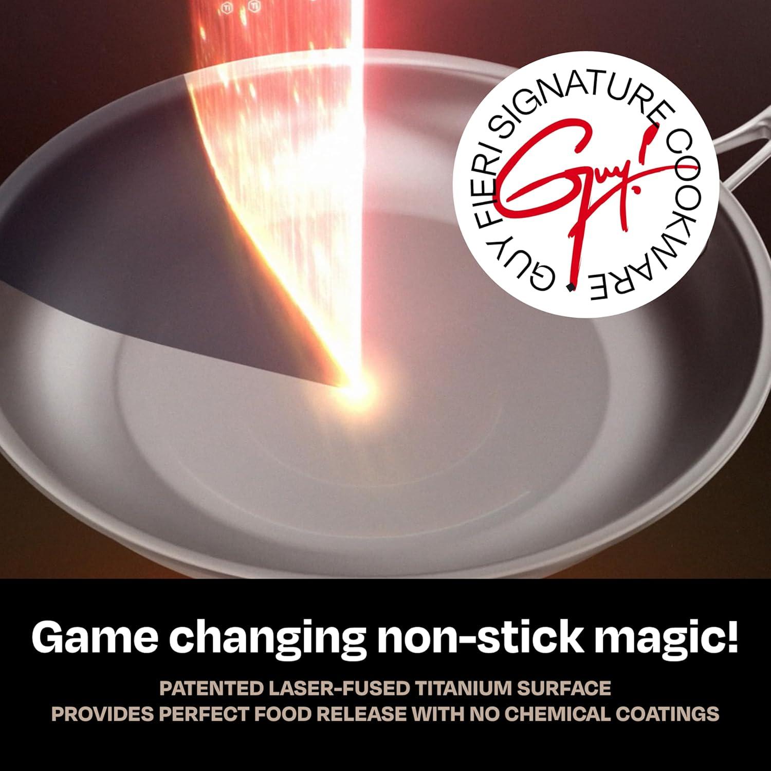 Juego de Cocina 12 Piezas Guy Fieri Titanio Antiadherente