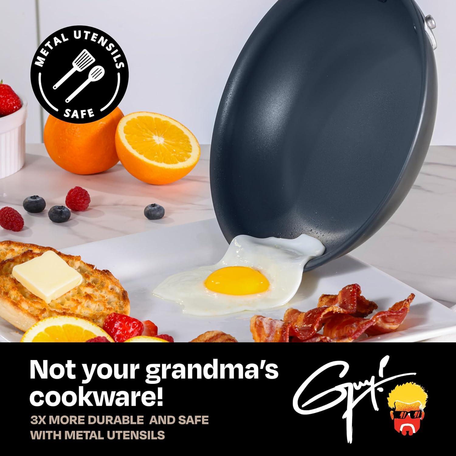 Juego de Cocina 12 Piezas Guy Fieri Titanio Antiadherente