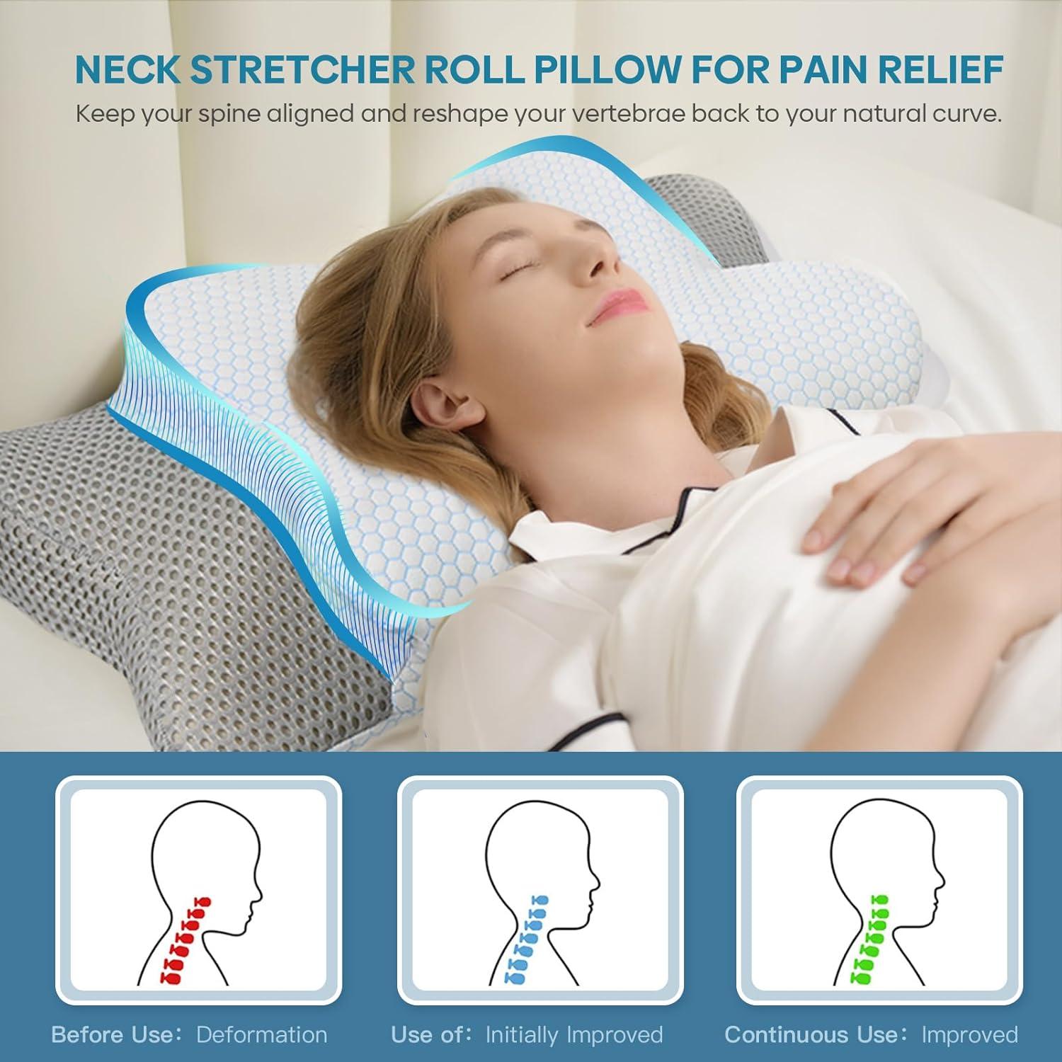 Almohada Cervical Ergonomica Muzsoul Rey Espuma Viscoelástica
