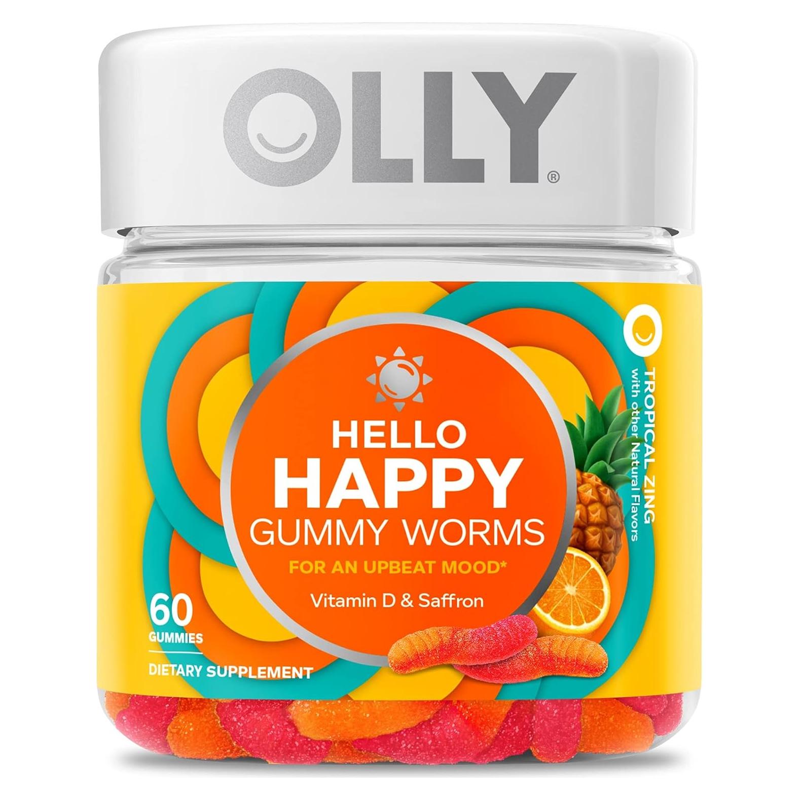 Suplemento Masticable OLLY Hola Gummy Worms 60 Unidades