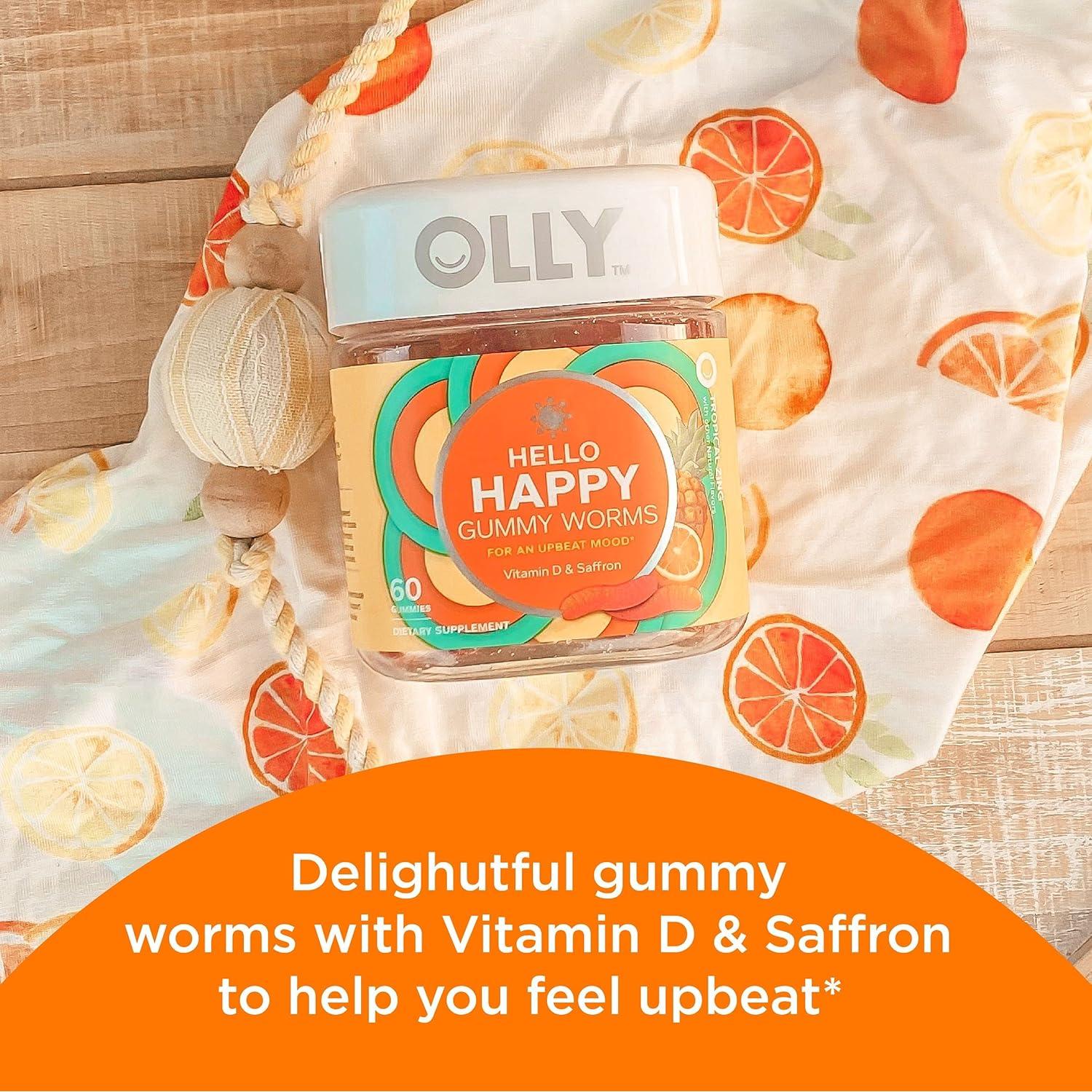 Suplemento Masticable OLLY Hola Gummy Worms 60 Unidades
