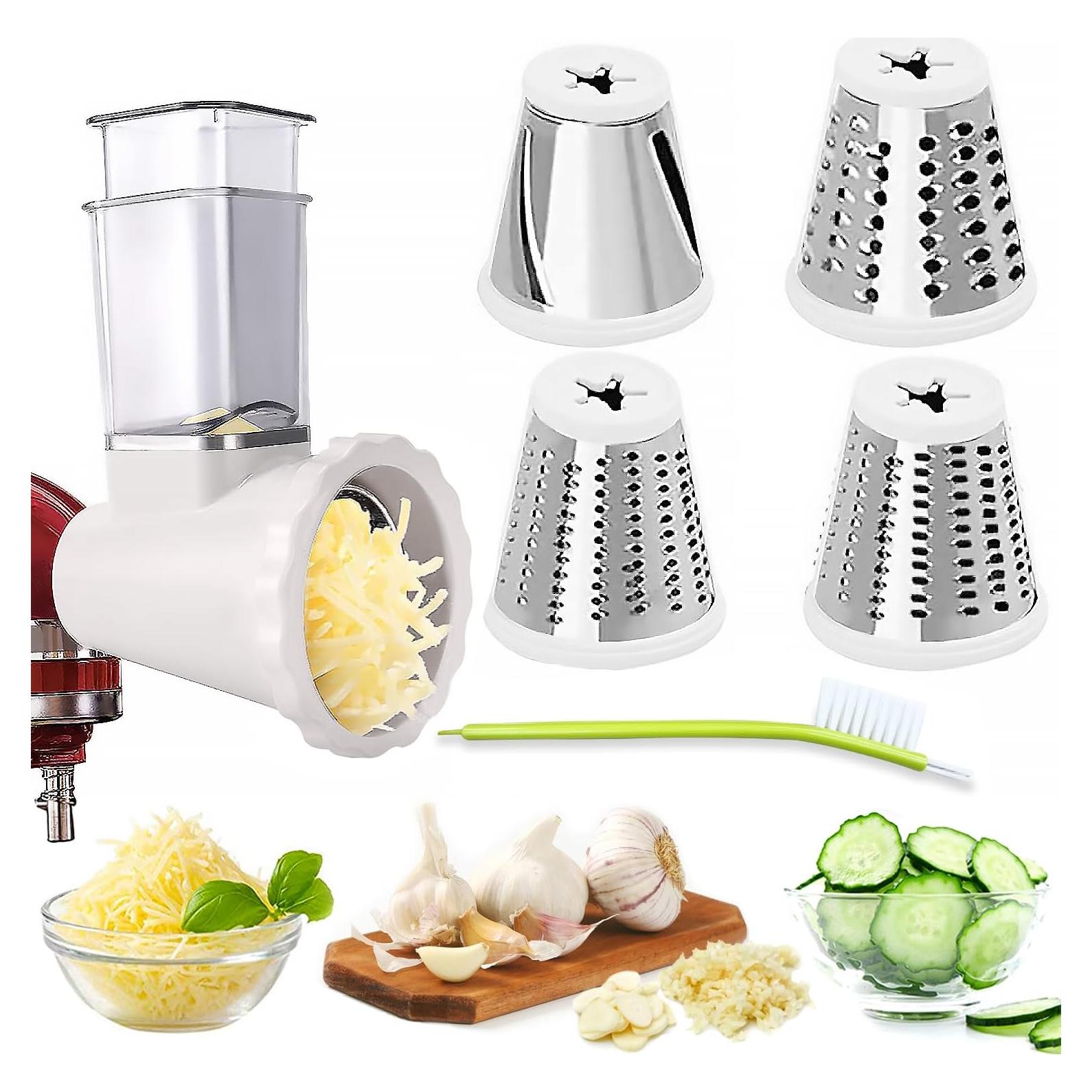 Rallador de Queso KitchenAid NEWSETS 4 Cuchillas Acero Inoxidable
