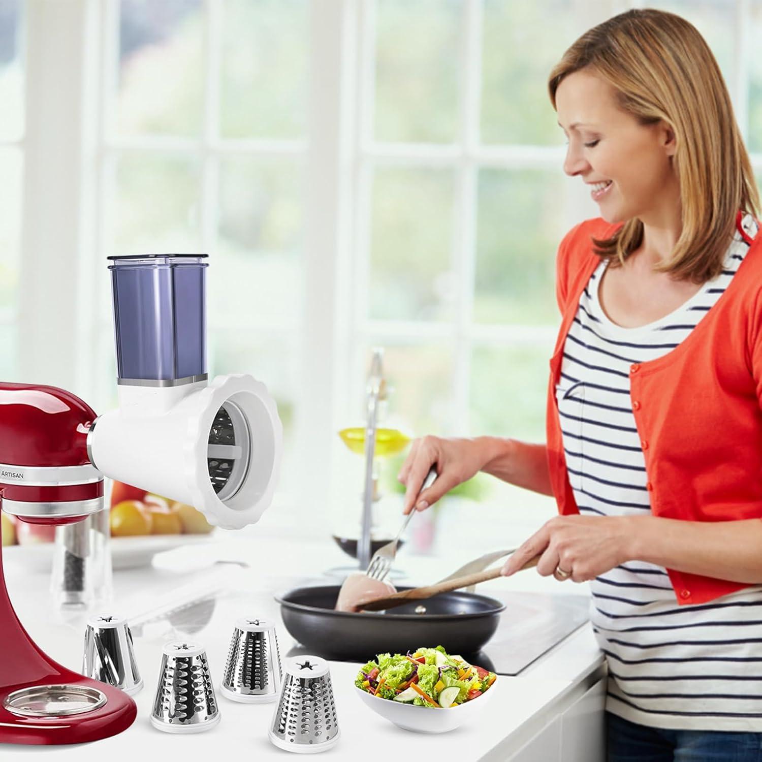 Rallador de Queso KitchenAid NEWSETS 4 Cuchillas Acero Inoxidable