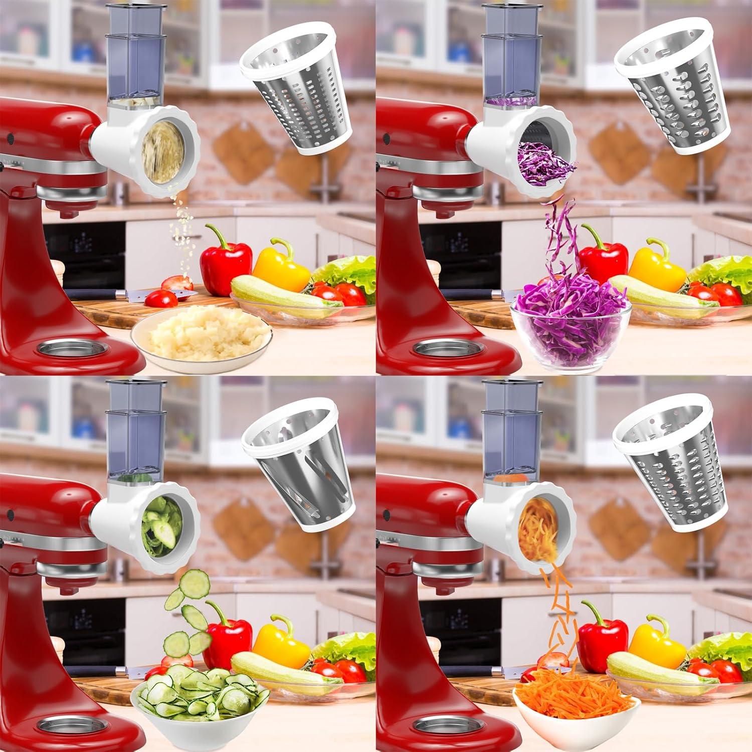 Rallador de Queso KitchenAid NEWSETS 4 Cuchillas Acero Inoxidable