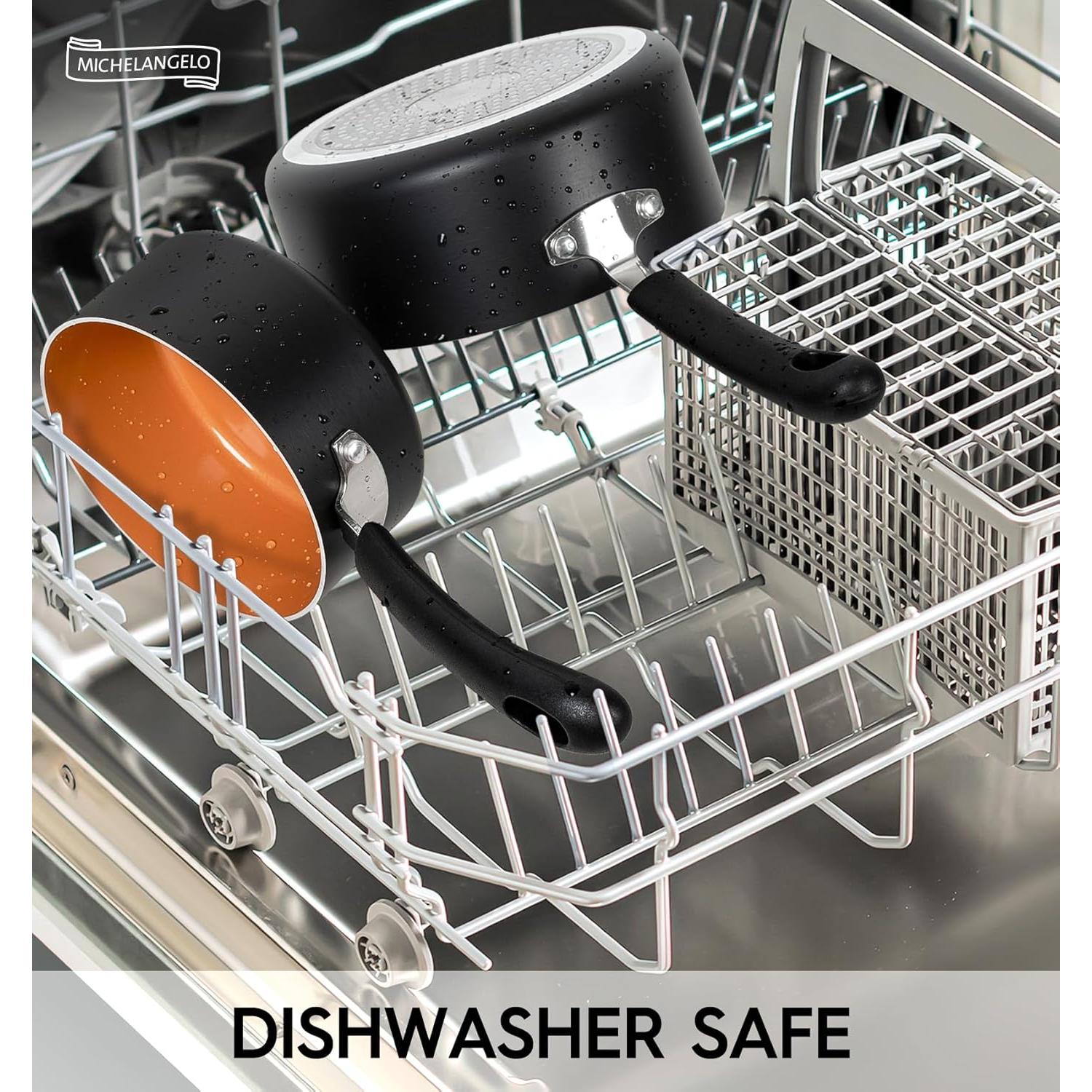 Cacerolas Antiadherentes MICHELANGELO 1+2+3L con Tapa