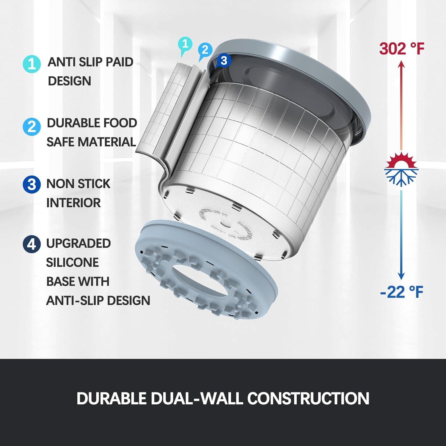 Recambio Contenedores Ninja Creami 16oz Omnikit - Paquete de 4