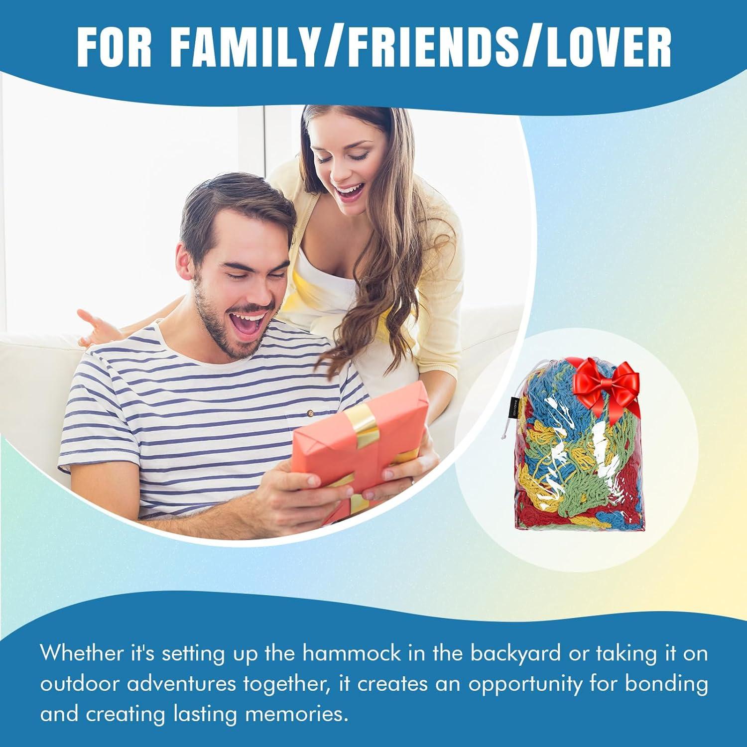 Hamaca Maya HappyPicnic Matrimonial Tejida a Mano Multicolor