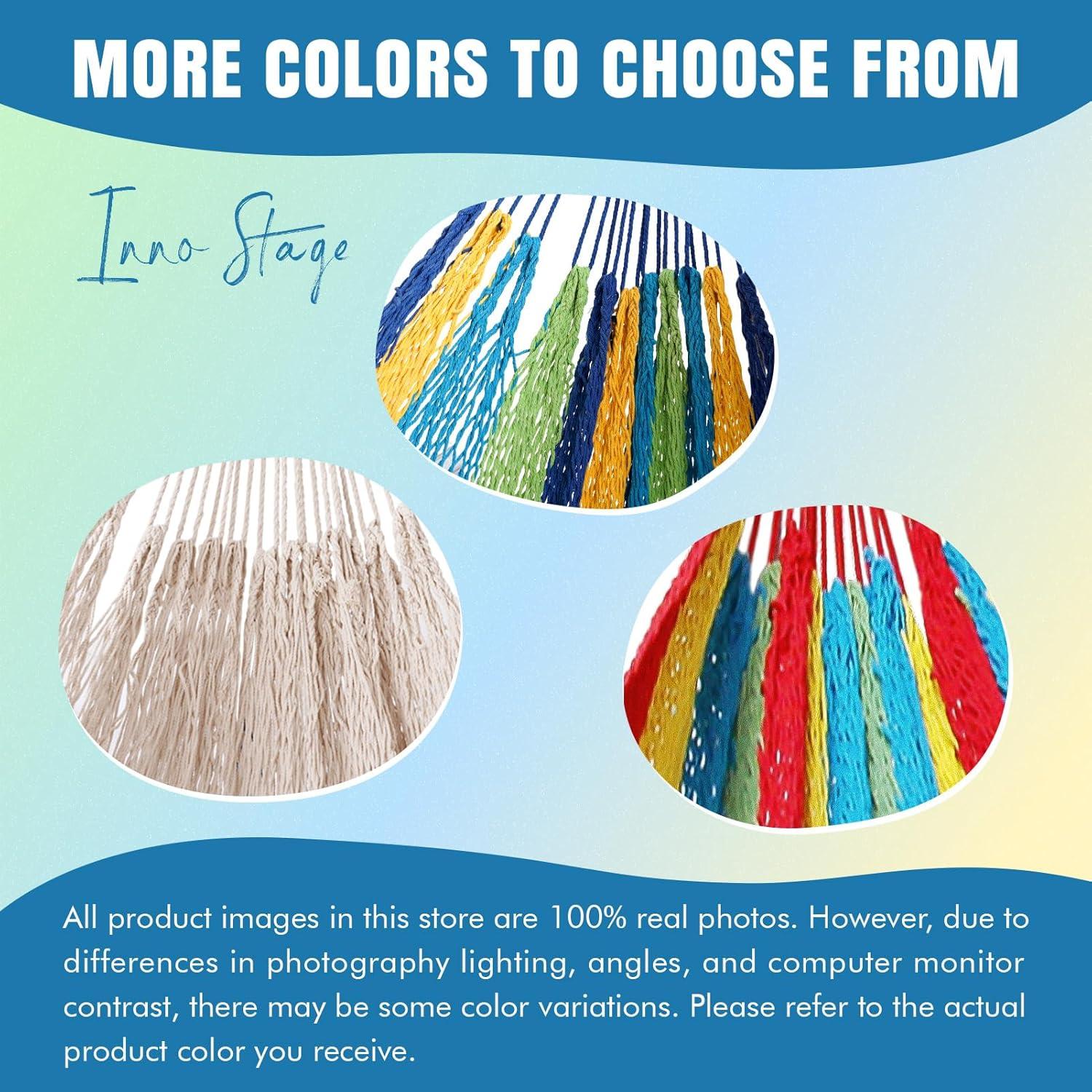 Hamaca Maya HappyPicnic Matrimonial Tejida a Mano Multicolor