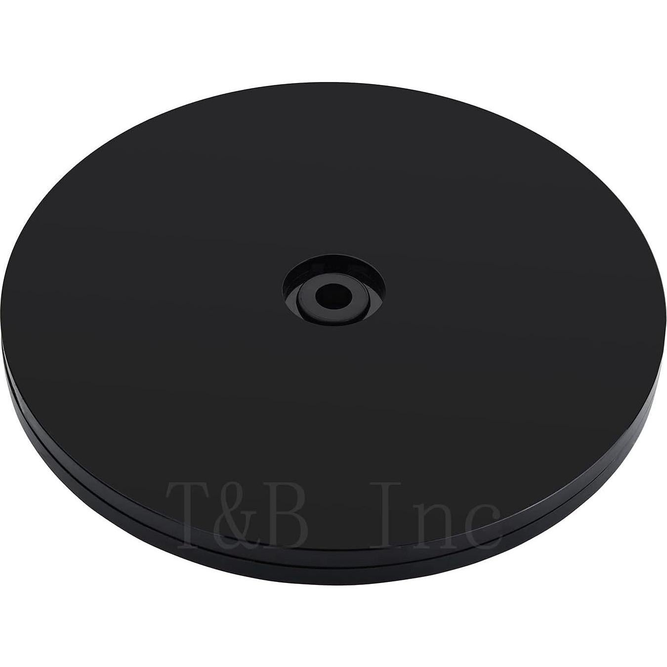 TamBee 6 inch Lazy Susan Turntable Organizer Acrylic for Spice Rack Table Cake Kitchen Pantry Decorating Black