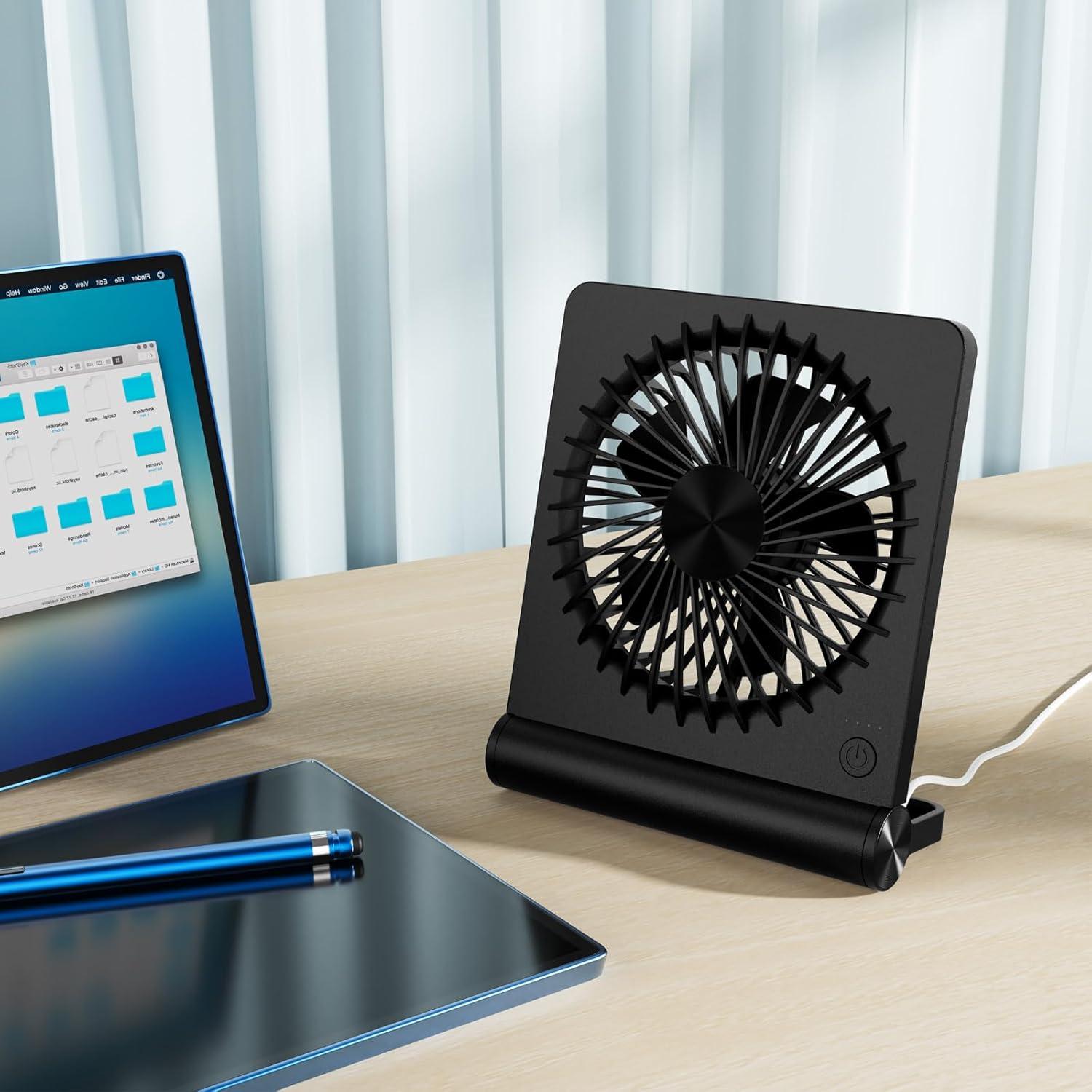 Ventilador de Escritorio JOSTRY F66 USB-C 3 Velocidades 17.3cm