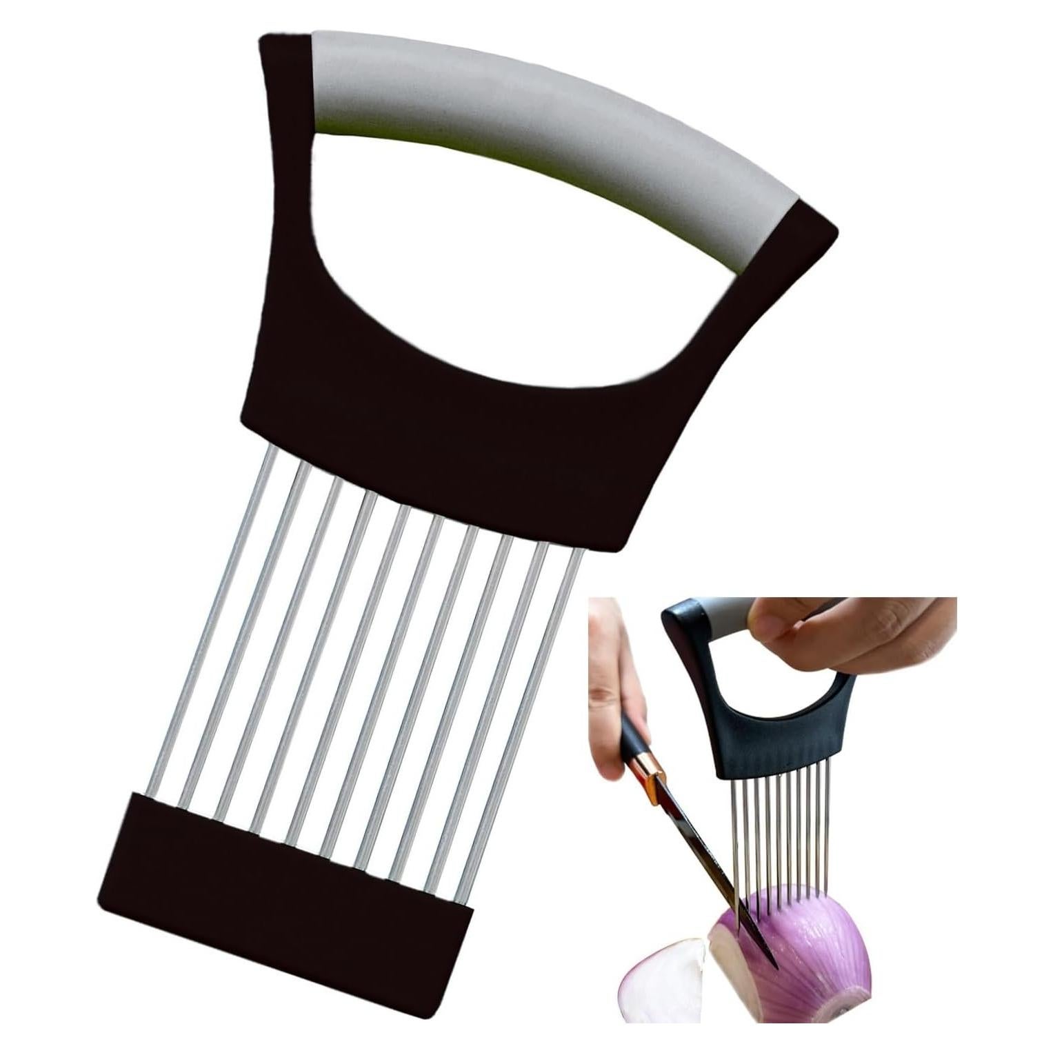 Soporte de Cebolla VIEASST - Cortador de Verduras Acero Inoxidable