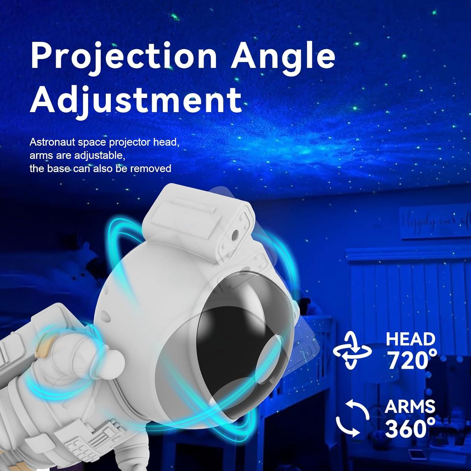 Proyector de Estrellas Mooyran Astronauta Luz Nocturna LED