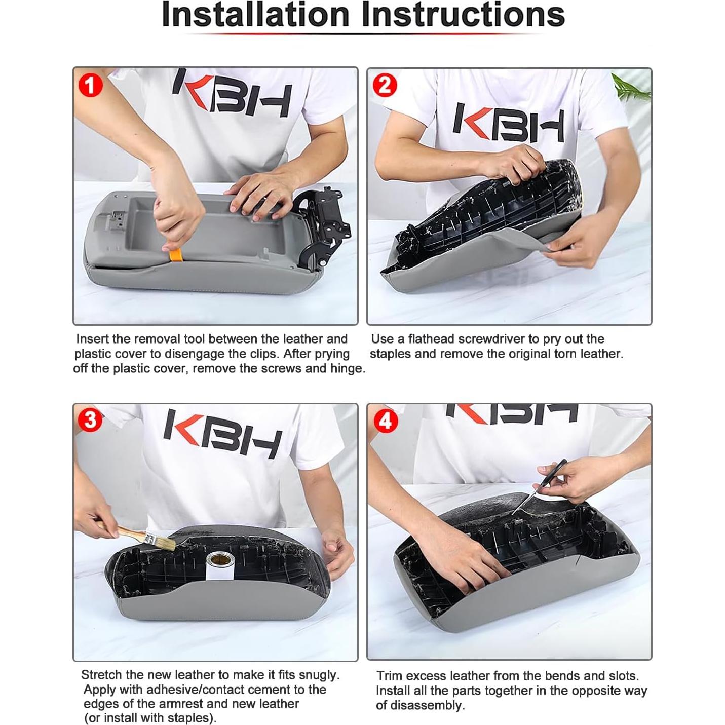 Cubierta de reposabrazos KBH para Jeep Grand Cherokee 2011-2020