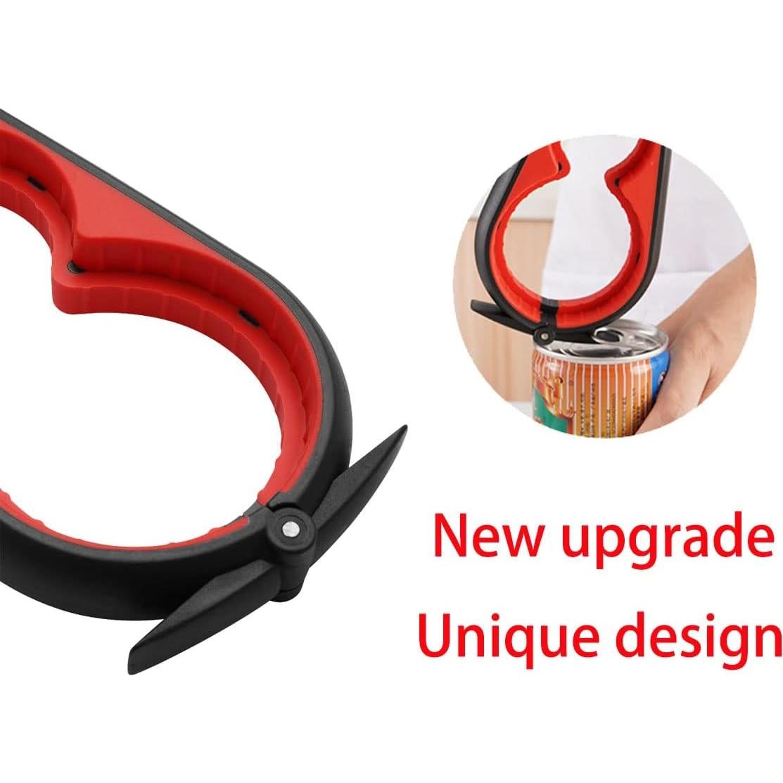 Abrebotellas Ergonómico GZLT 5-en-1 para Manos Débiles