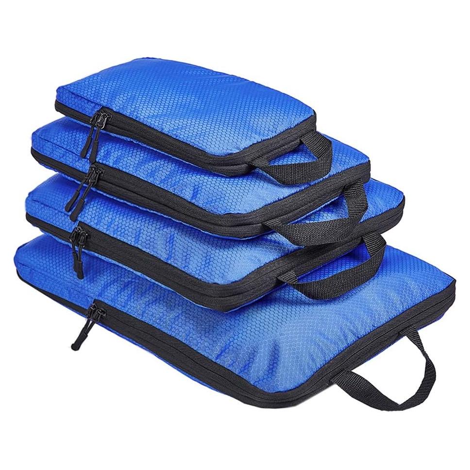 Cubos de Compresión COVAX 4 Set para Empacar - Azul