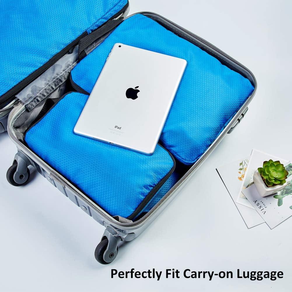 Cubos de Compresión COVAX 4 Set para Empacar - Azul