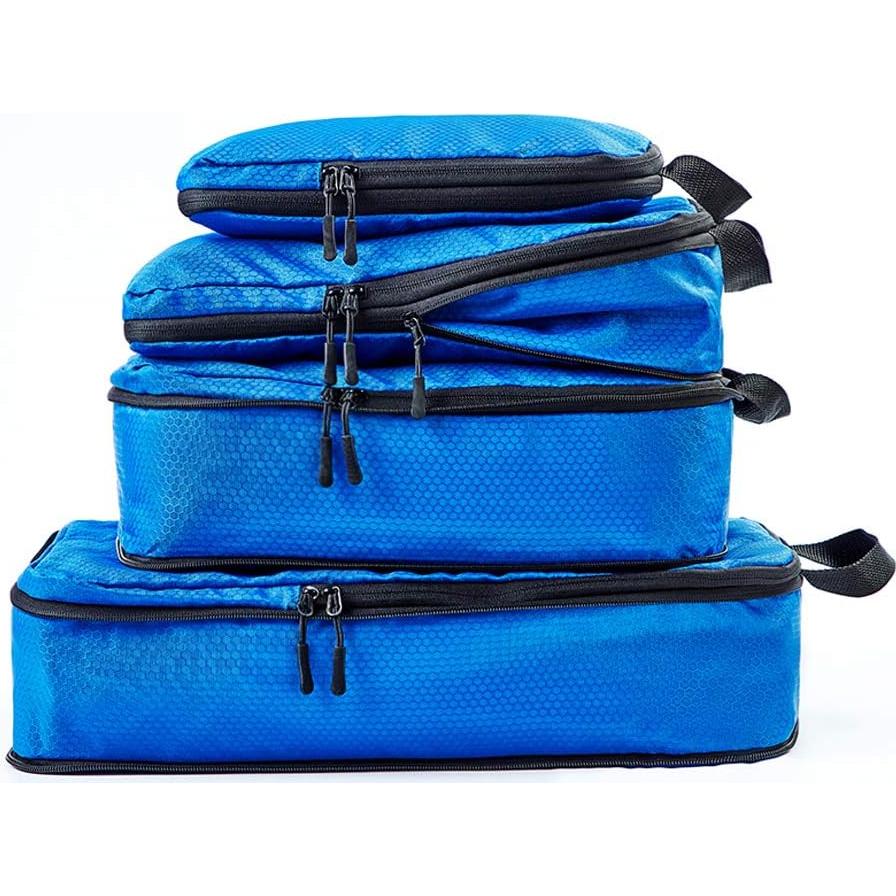 Cubos de Compresión COVAX 4 Set para Empacar - Azul