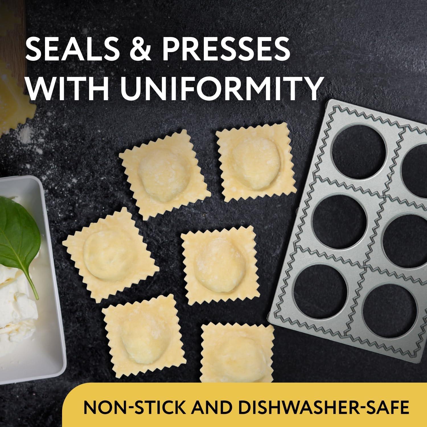 Set de Prensa y Cortador de Ravioli Jumbo IMPRESA 2 Piezas