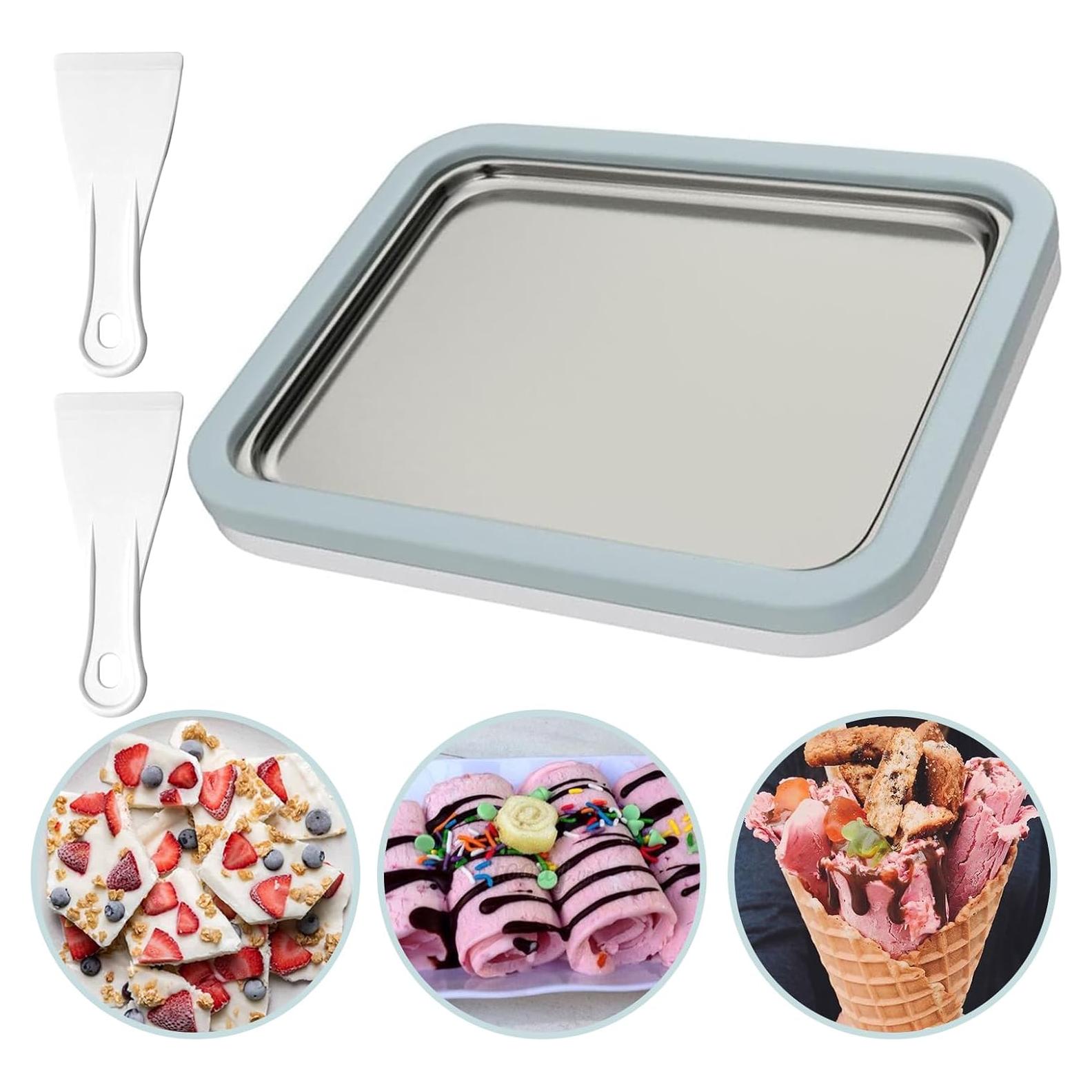 Máquina de Helado Rolado FSZSEES Azul - Instantáneo DIY