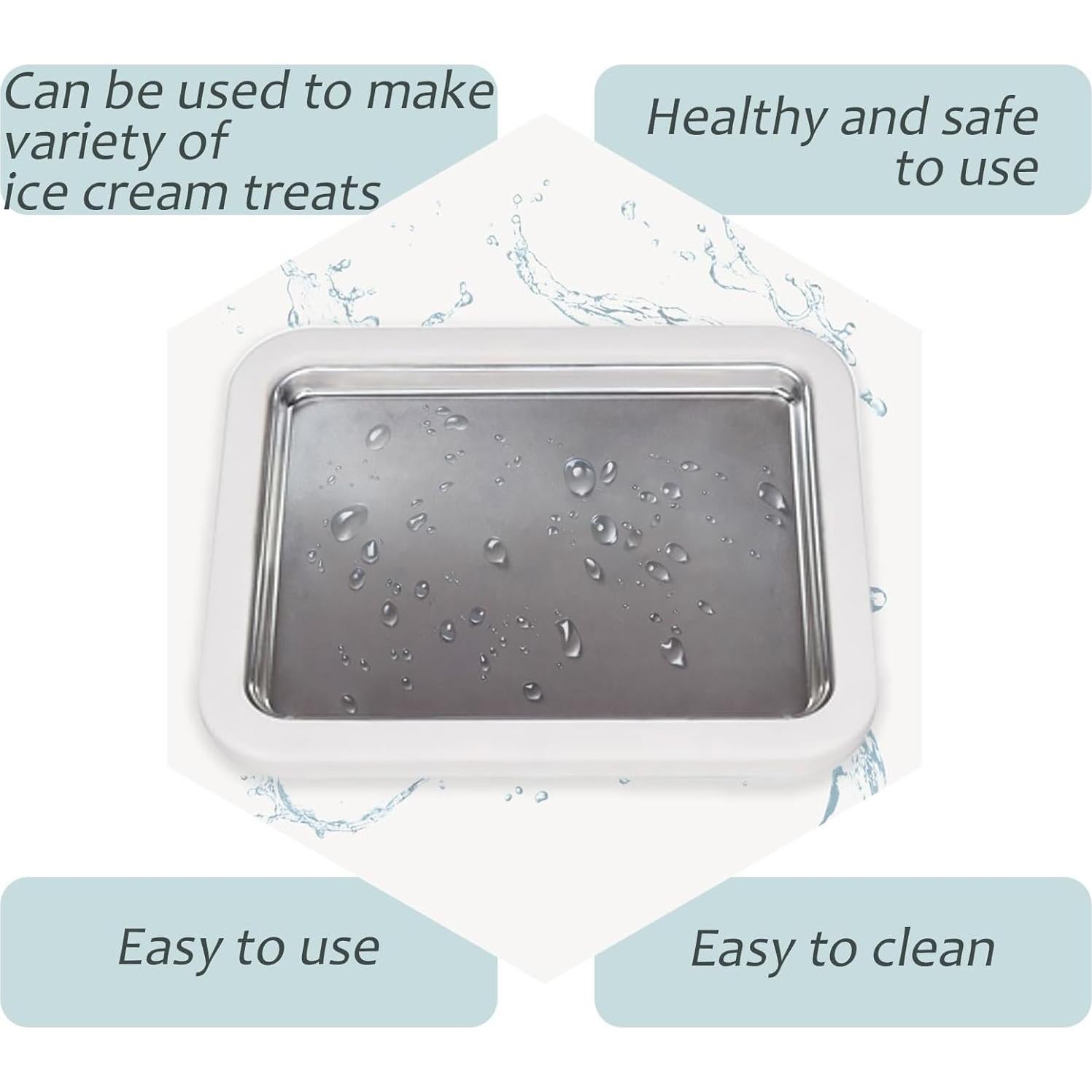 Máquina de Helado Rolado FSZSEES Azul - Instantáneo DIY