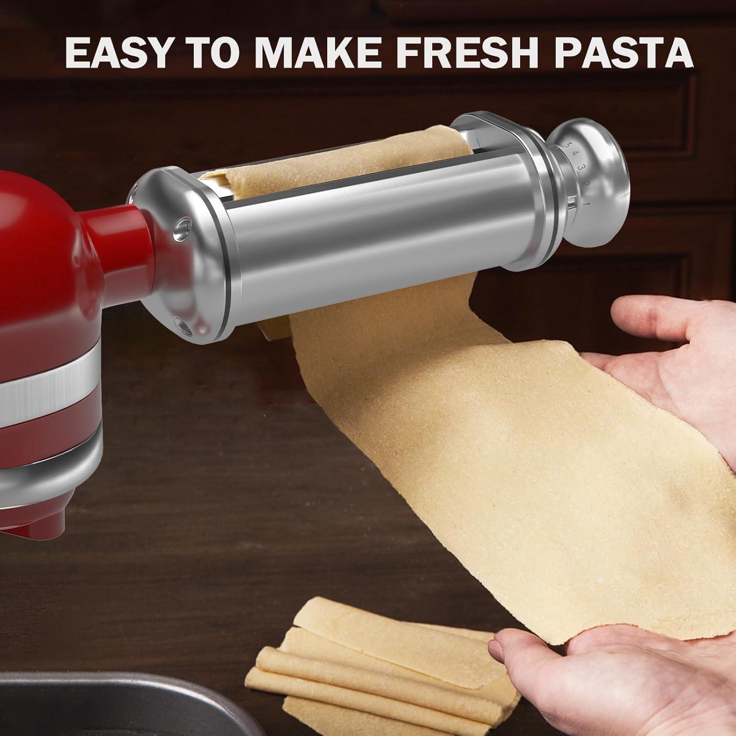 Rodillo de Pasta KitchenAid NEWSETS con 8 Grosor Acero Inox